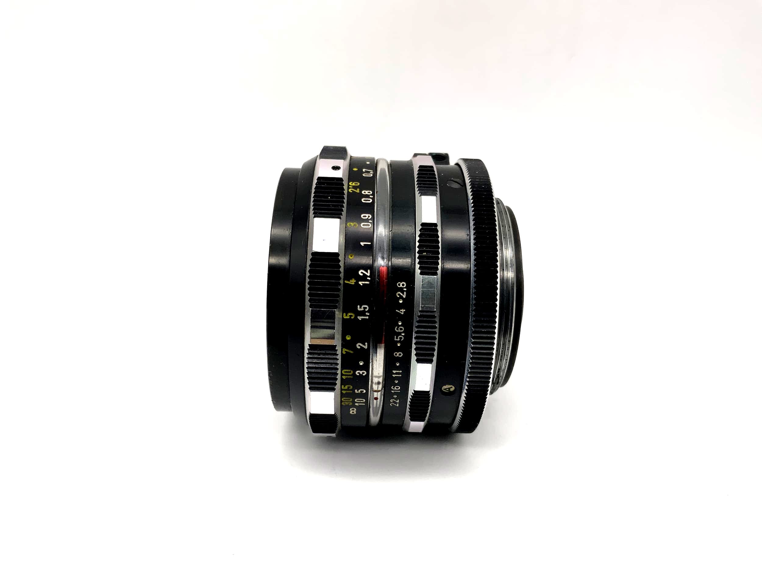 Schneider Kreuznach 50mm 1:2.8 Objektiv Edixa-Xenar Zebra Camera Lens (M42)