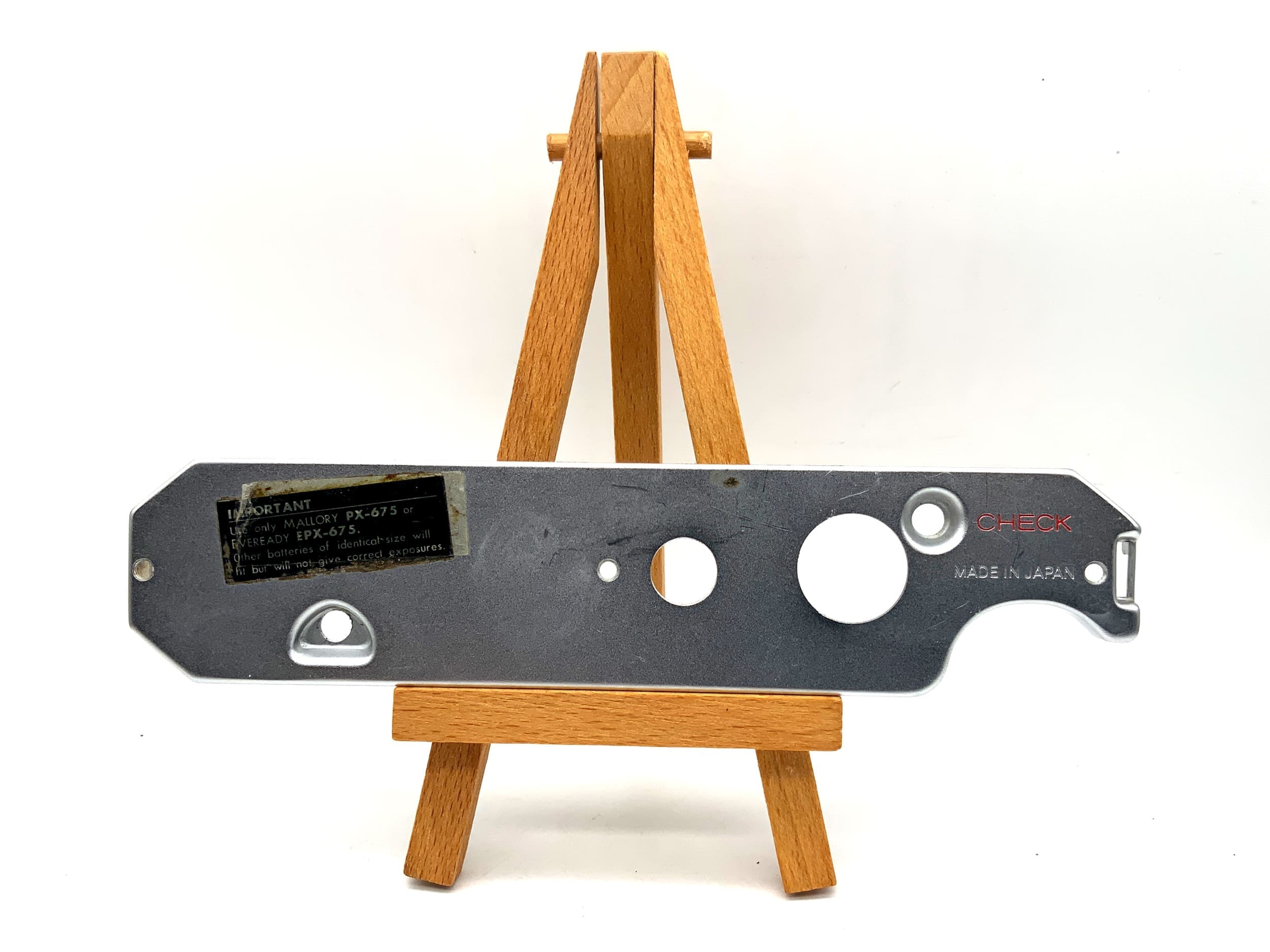 Konica Autoreflex T Bodenplatte silber Base Plate Ersatzteil