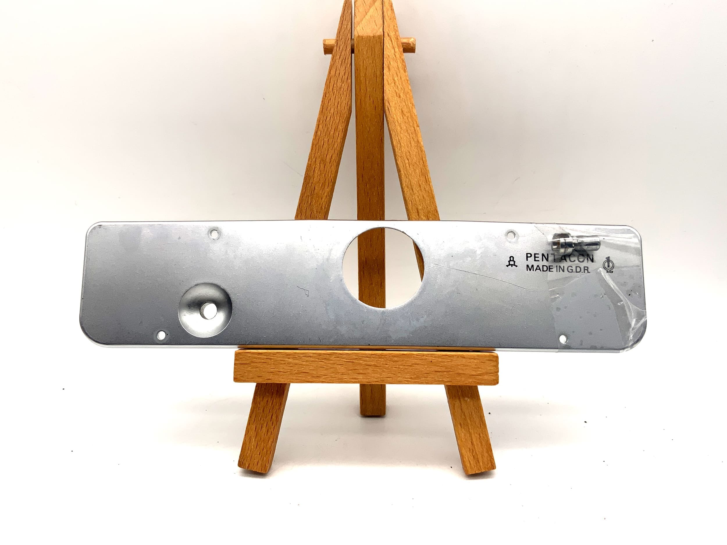 Pentacon Praktica LTL Bodenplatte silber Base Plate Ersatzteil