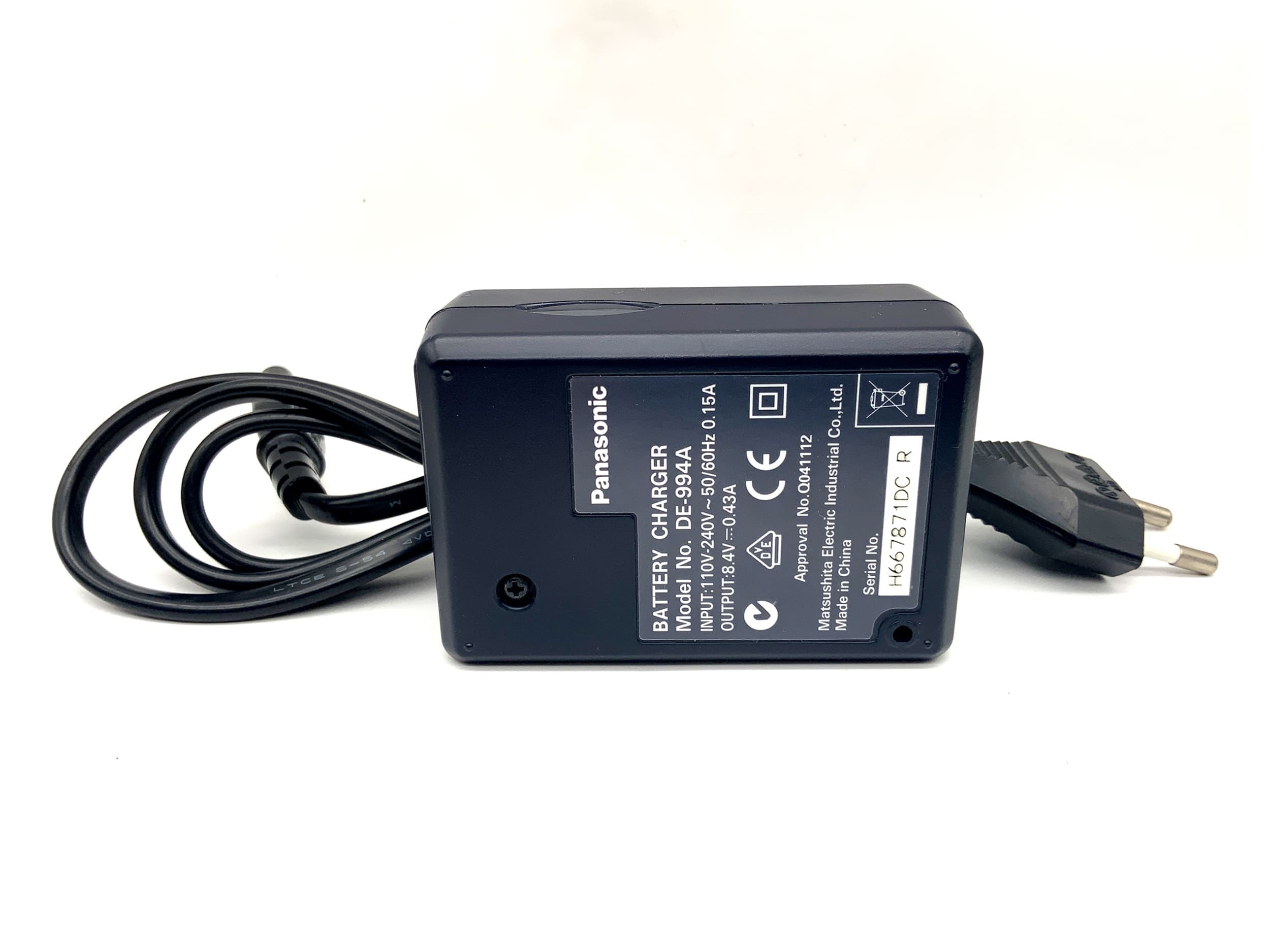 Panasonic Lumix DE-994 A Ladegerät CGA-S006|CGR-S006 Battery Charger