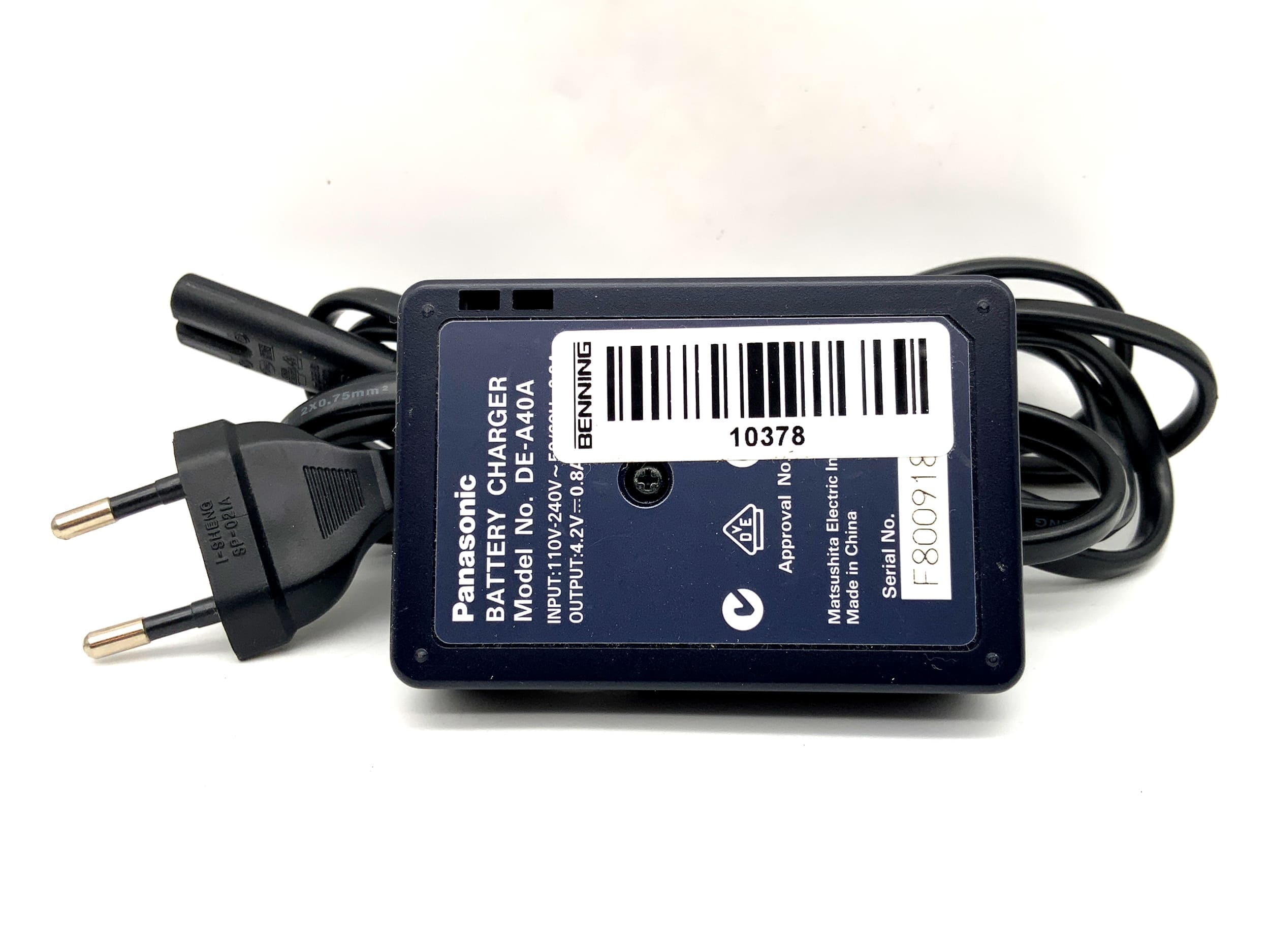 Panasonic Lumix DE-A40 A Ladegerät DMW-BCE10 Battery Charger Power Adaptor