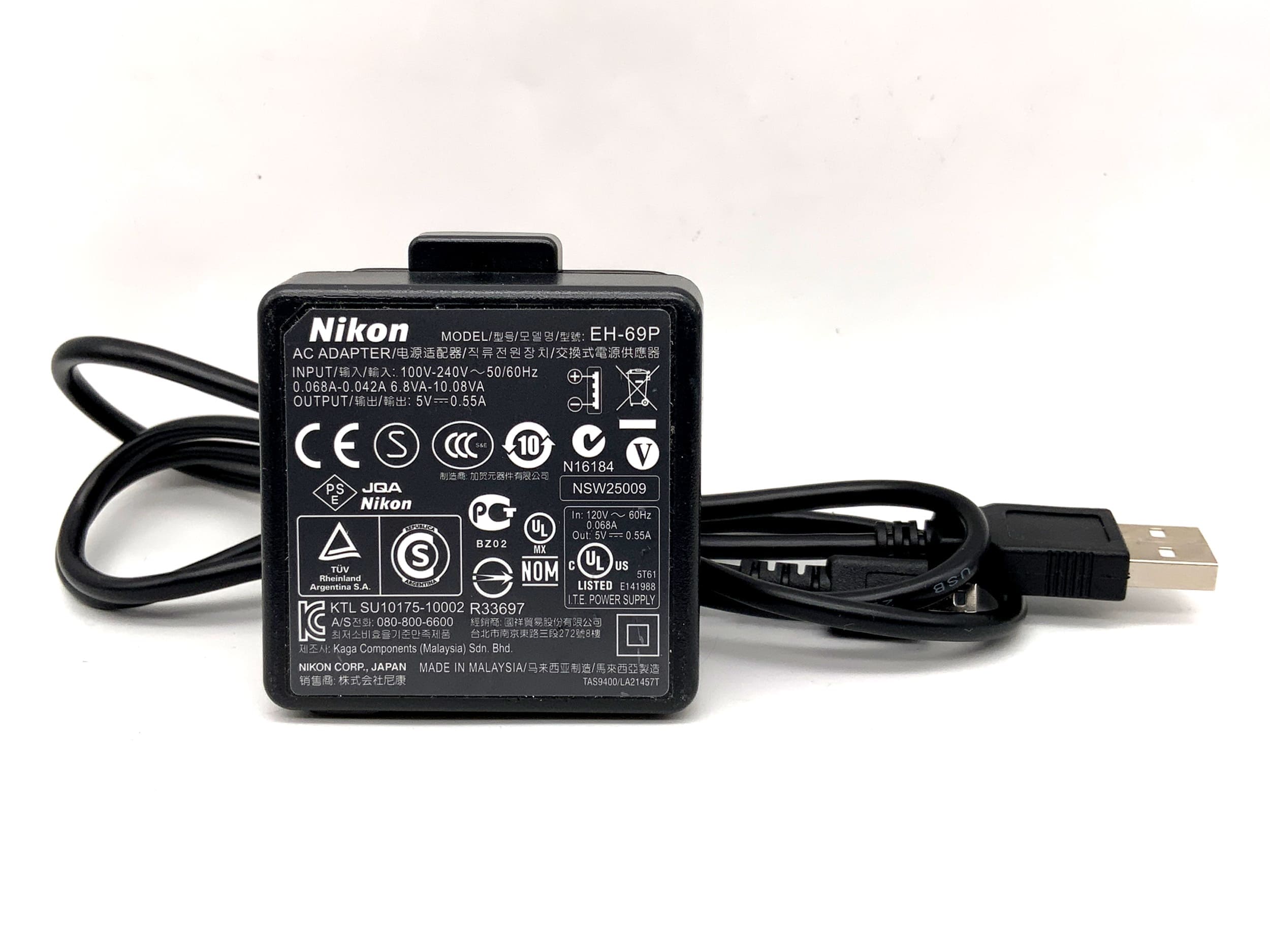 Nikon EH-69P Ladegerät EN-EL12|EN-EL19 Battery Charger Power Adaptor