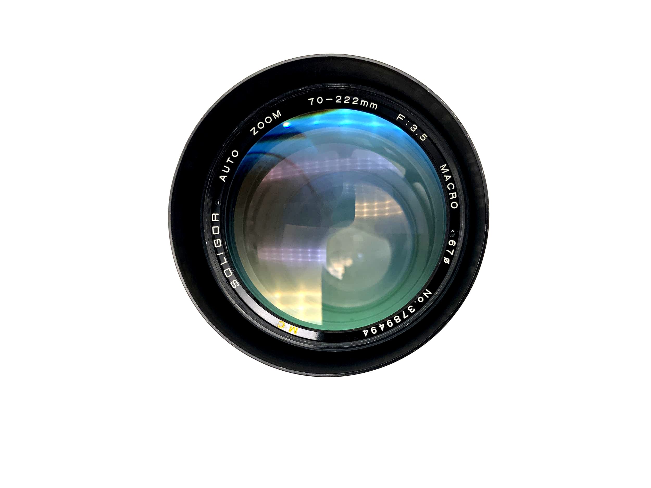 Soligor 70-222mm 1:3.5 Objektiv Macro Auto Zoom Kamera Lens (Konica AR)