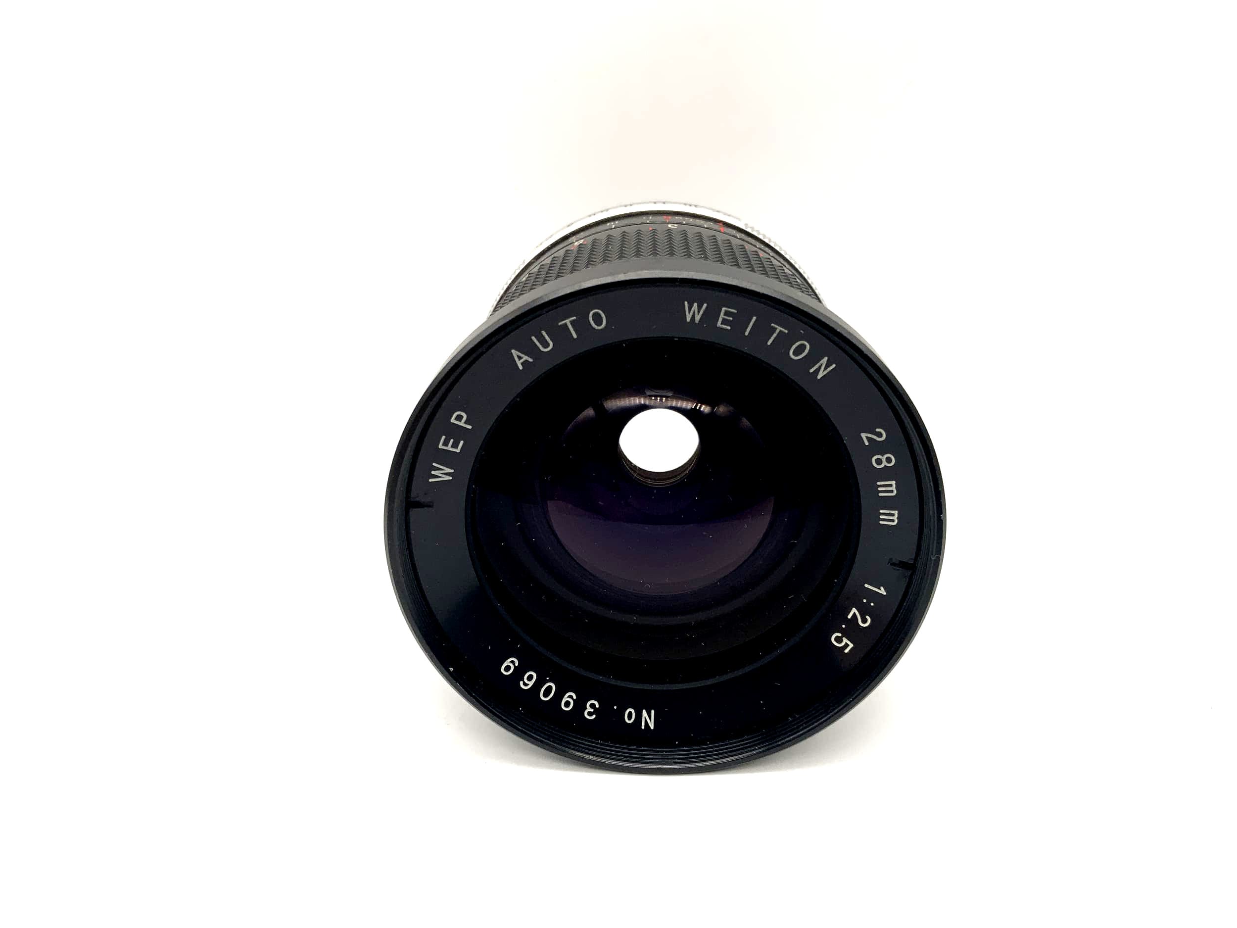 WEP 28mm 1:2.5 Objektiv Auto Weiton Kamera Camera Lens (M42)