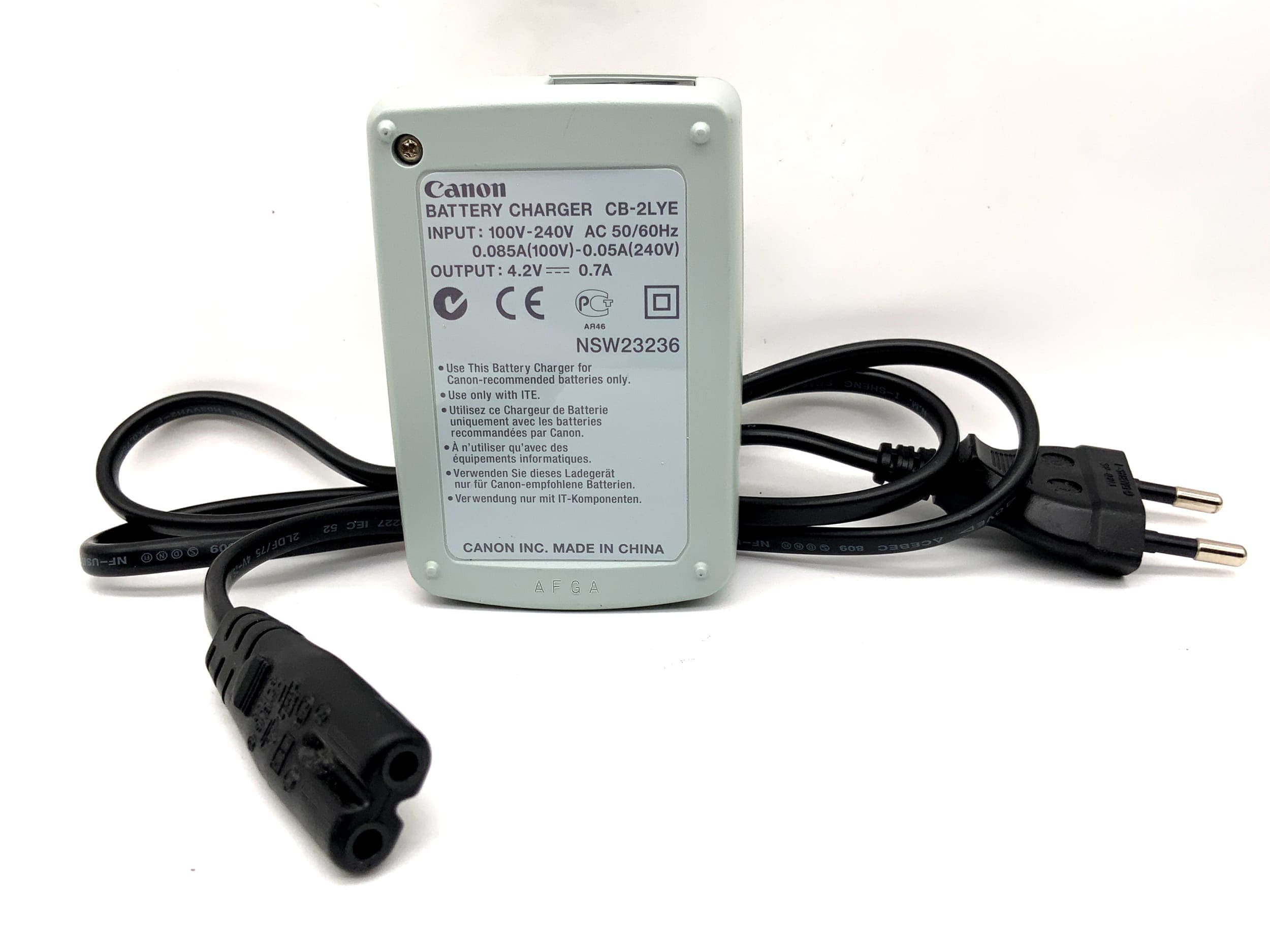 Canon CB-2LYE Ladegerät NB‑6L|NB‑6LH Battery Charger Power Adaptor