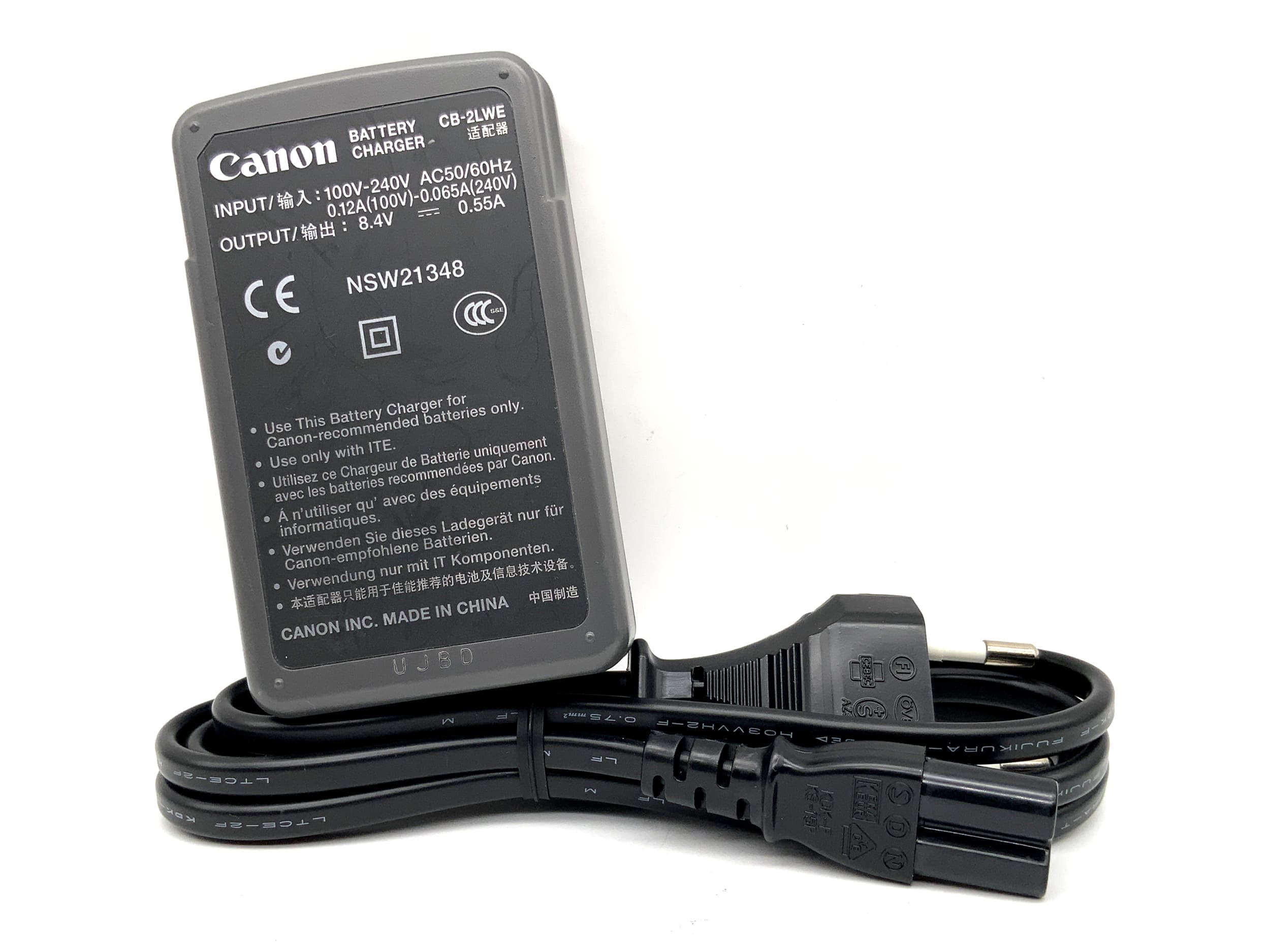 Canon CB-2LWE Ladegerät NB‑2L|NB‑2LH Battery Charger Power Adaptor