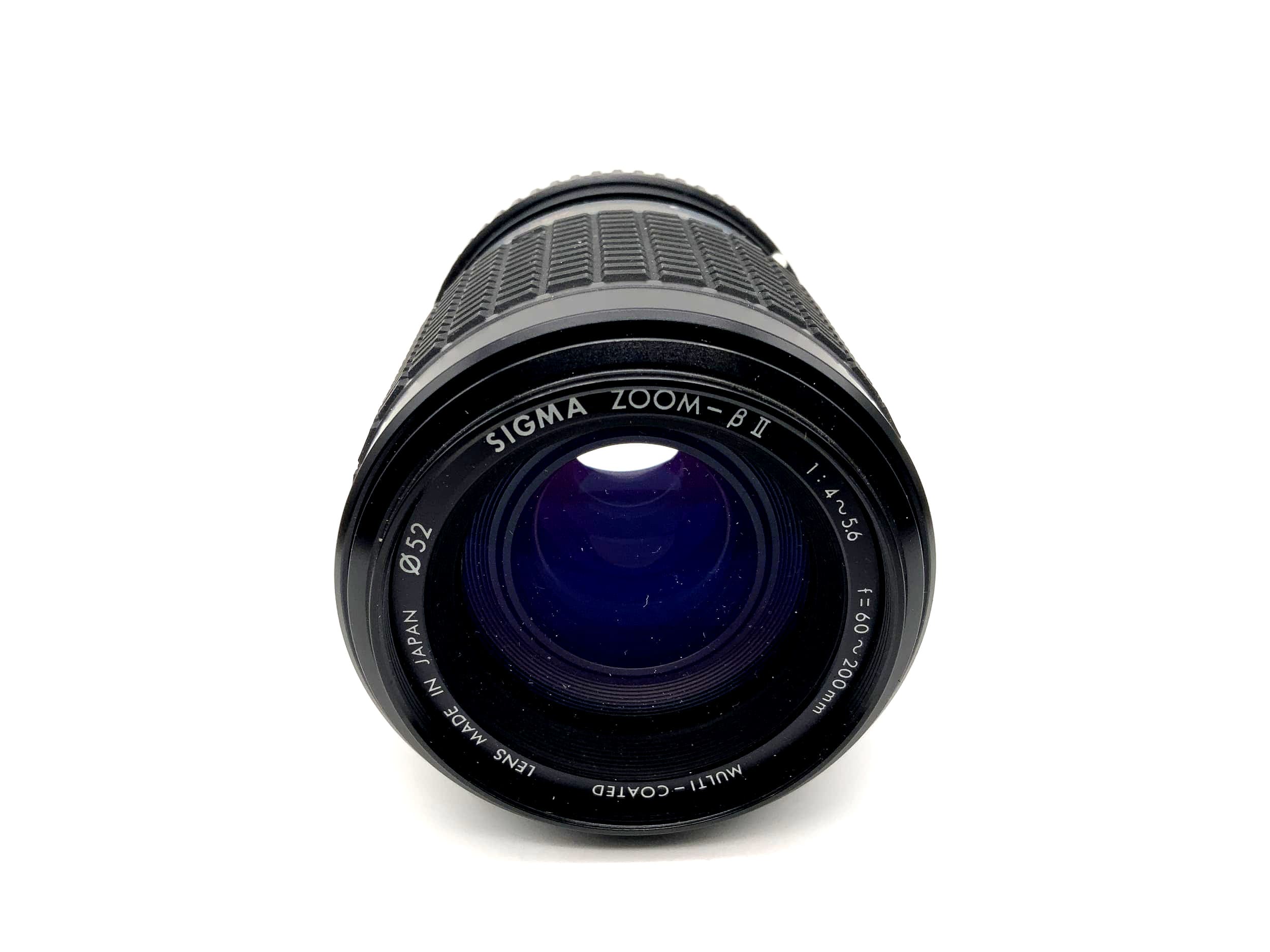 Sigma 60-200mm 1:4-5.6 Objektiv Multi Coated Zoom-ß II Kamera Lens (Pentax K)