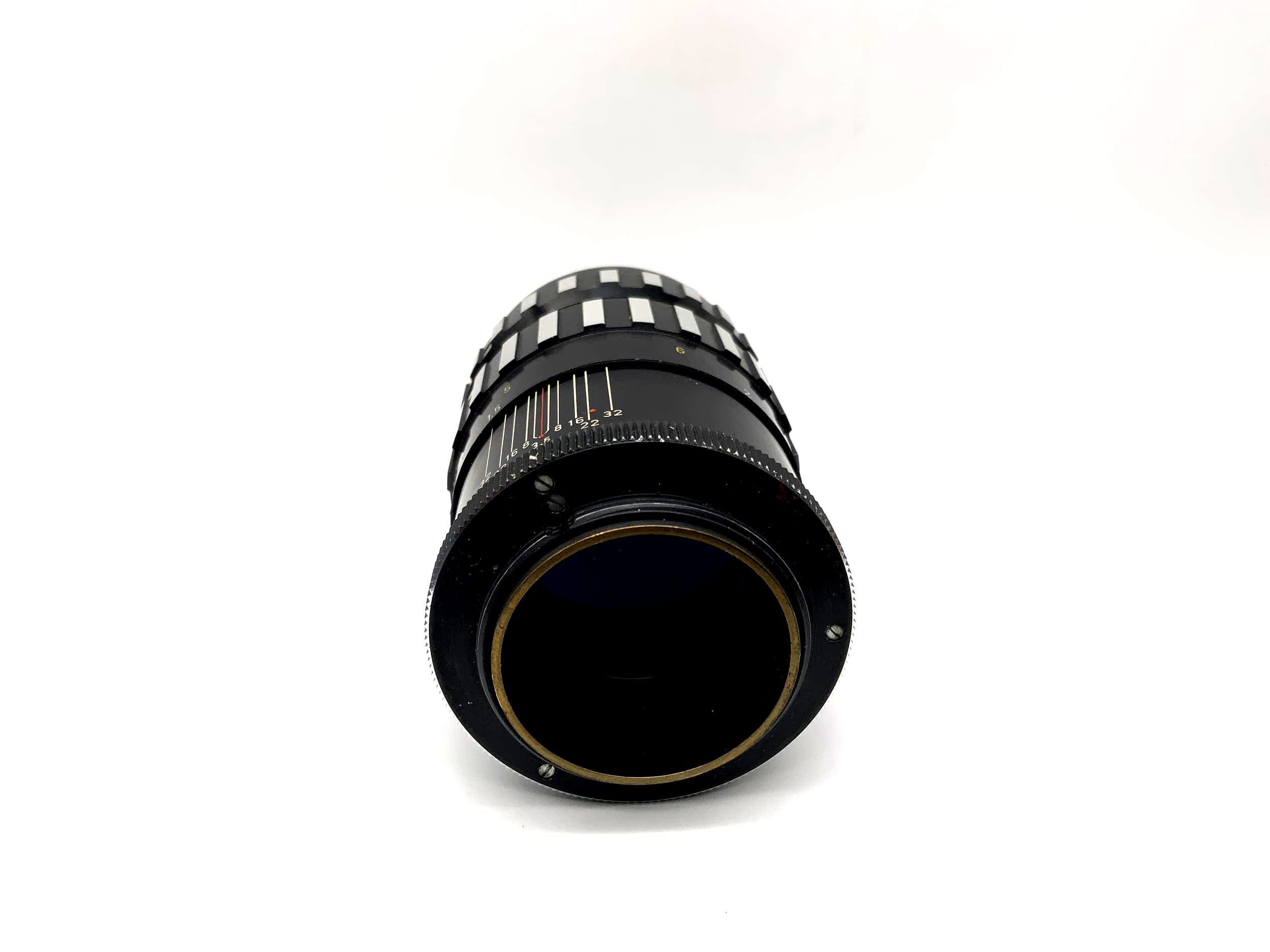 A.Schacht Ulm 135mm 1:3.5 Objektiv für Leica Travenar R Zebra Camera Lens (M39)