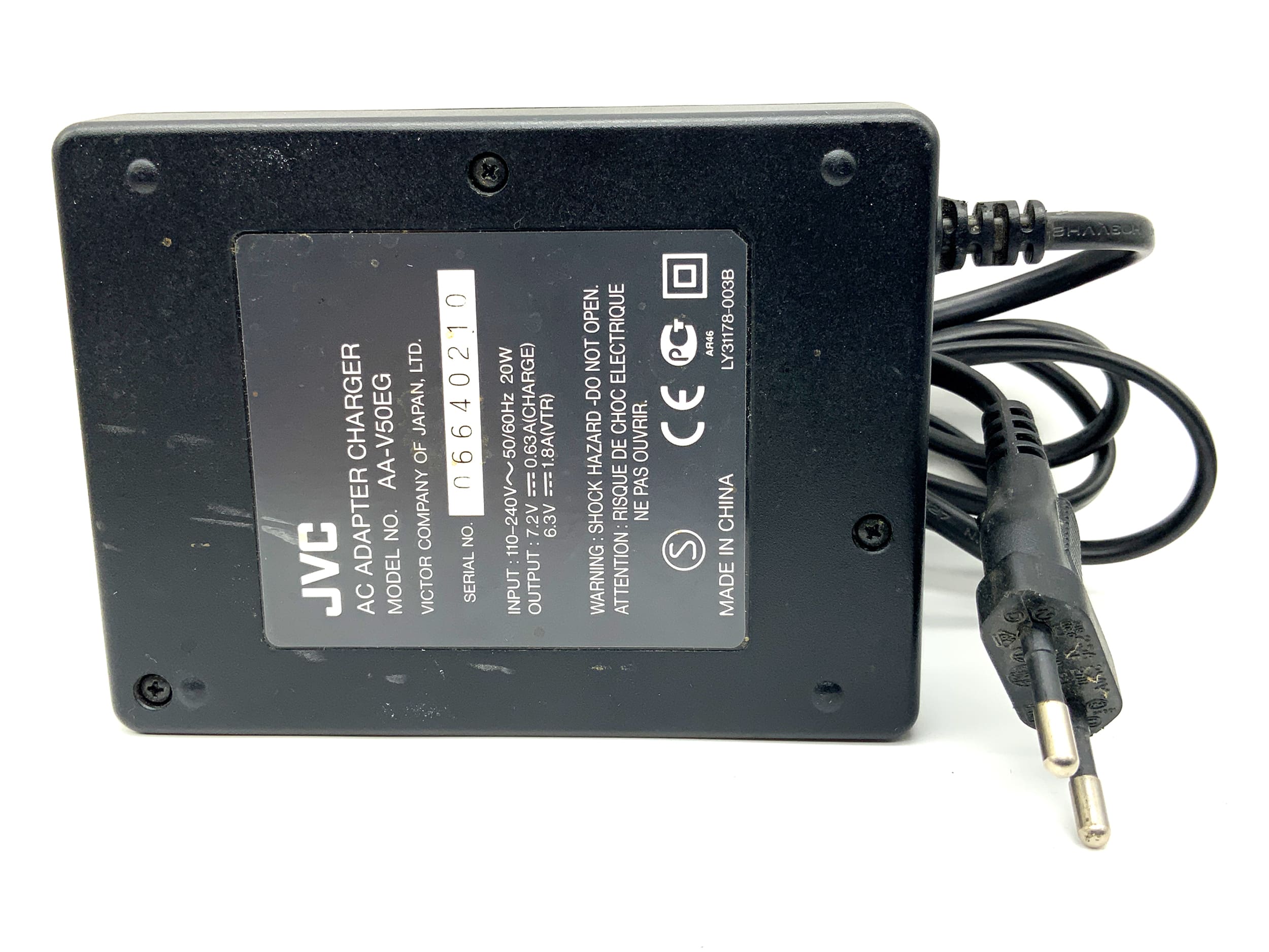 JVC AA-V50 Ladegerät BN-V507U|BN-V514U Battery Charger Power Adaptor