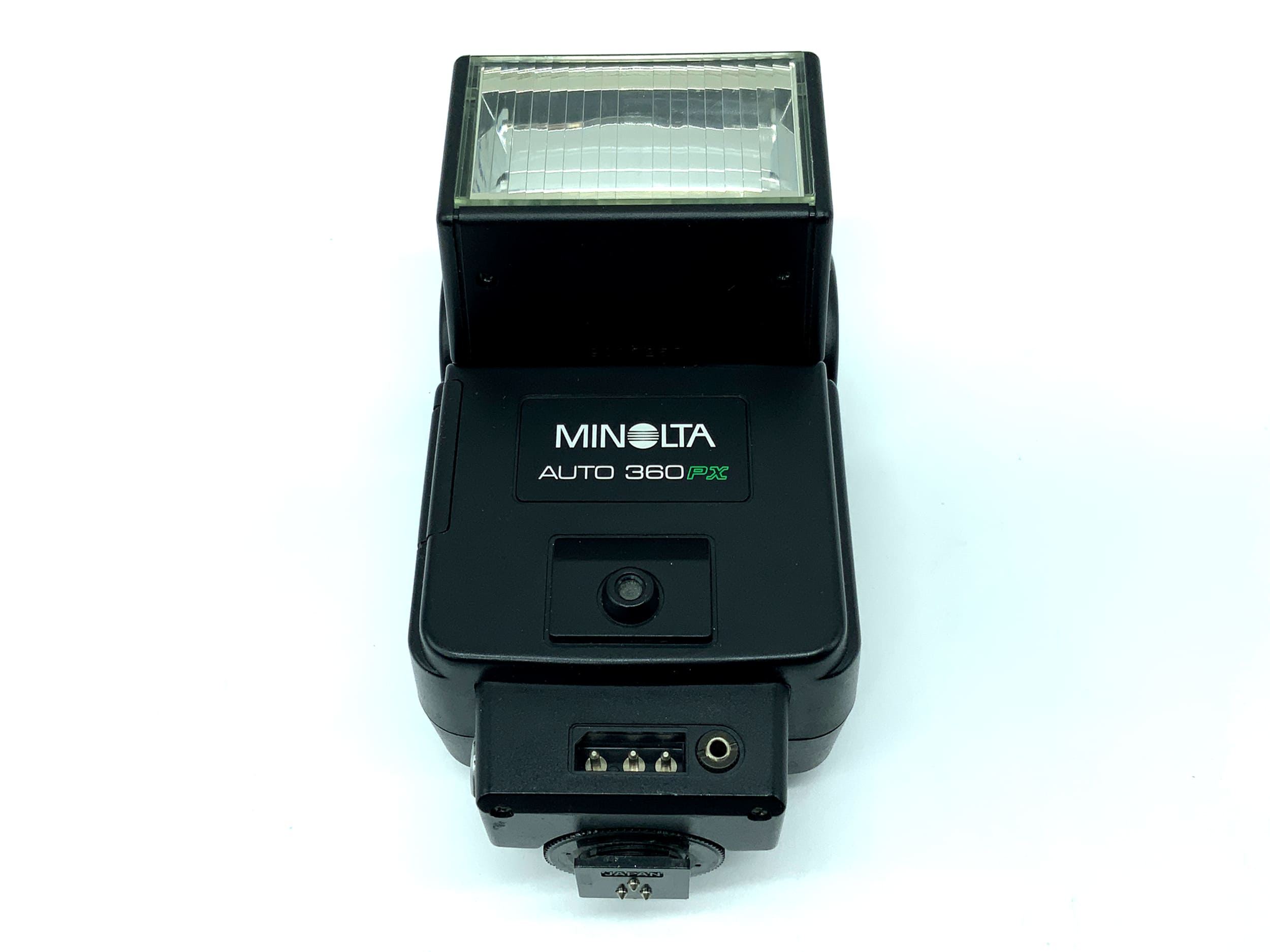 Minolta Auto 360PX Blitzgerät Kamera Blitz Aufsteckblitz Flash Licht