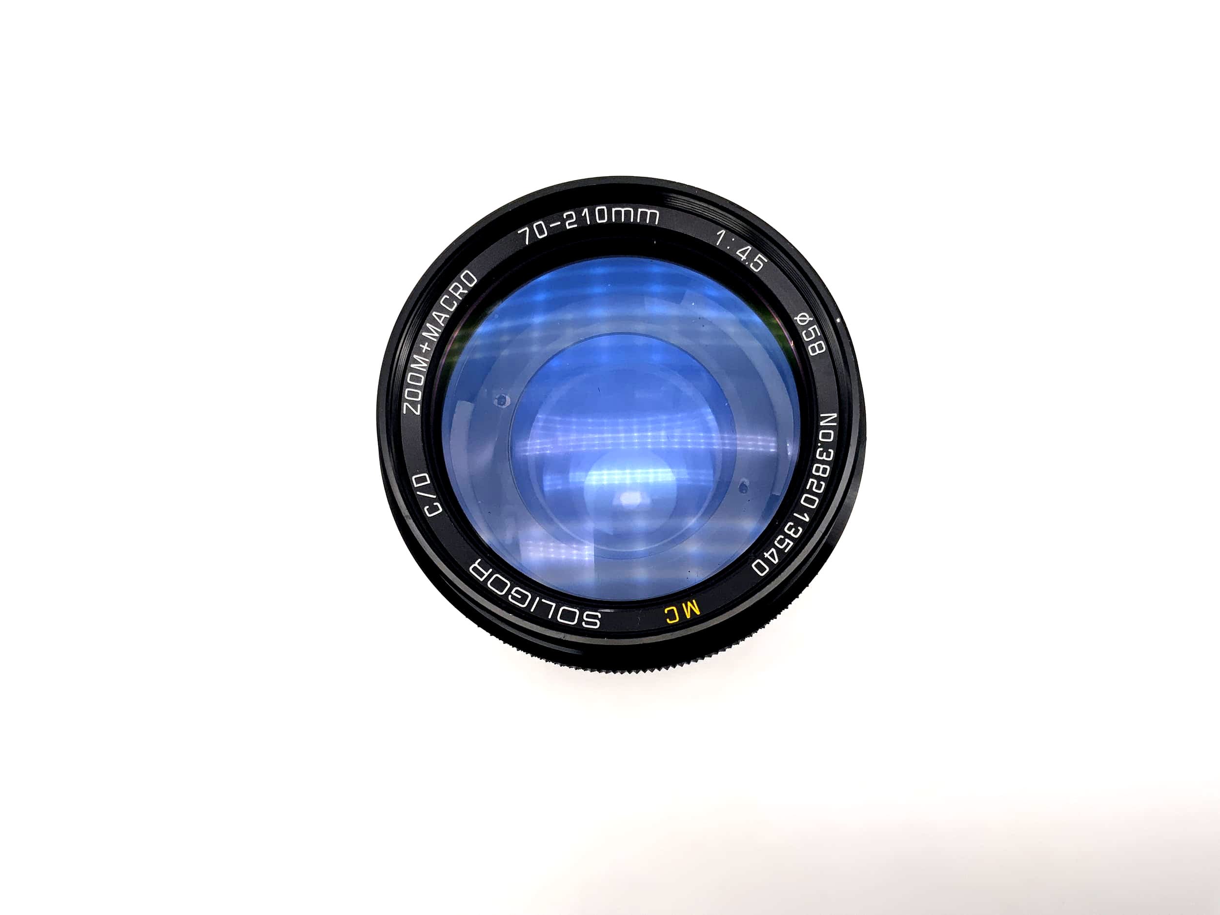 Soligor 70-210mm 1:4.5 Objektiv C/D Zoom + Macro MC Kamera Lens (Minolta MD)