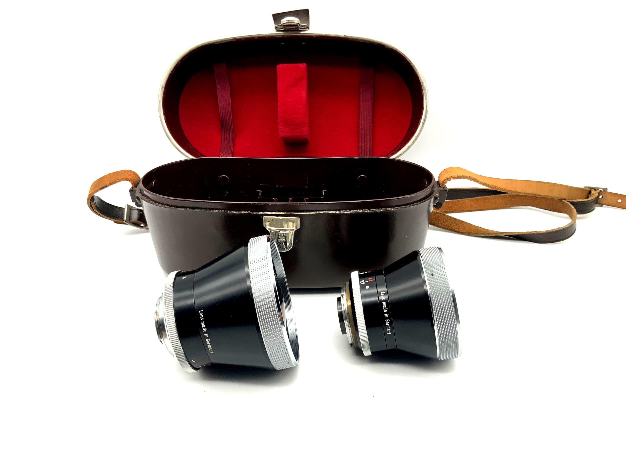 Carl Zeiss 35mm & 115mm 1:3.2 & 4 Objektiv Pro Tessar für Contaflex Lens (DKL)