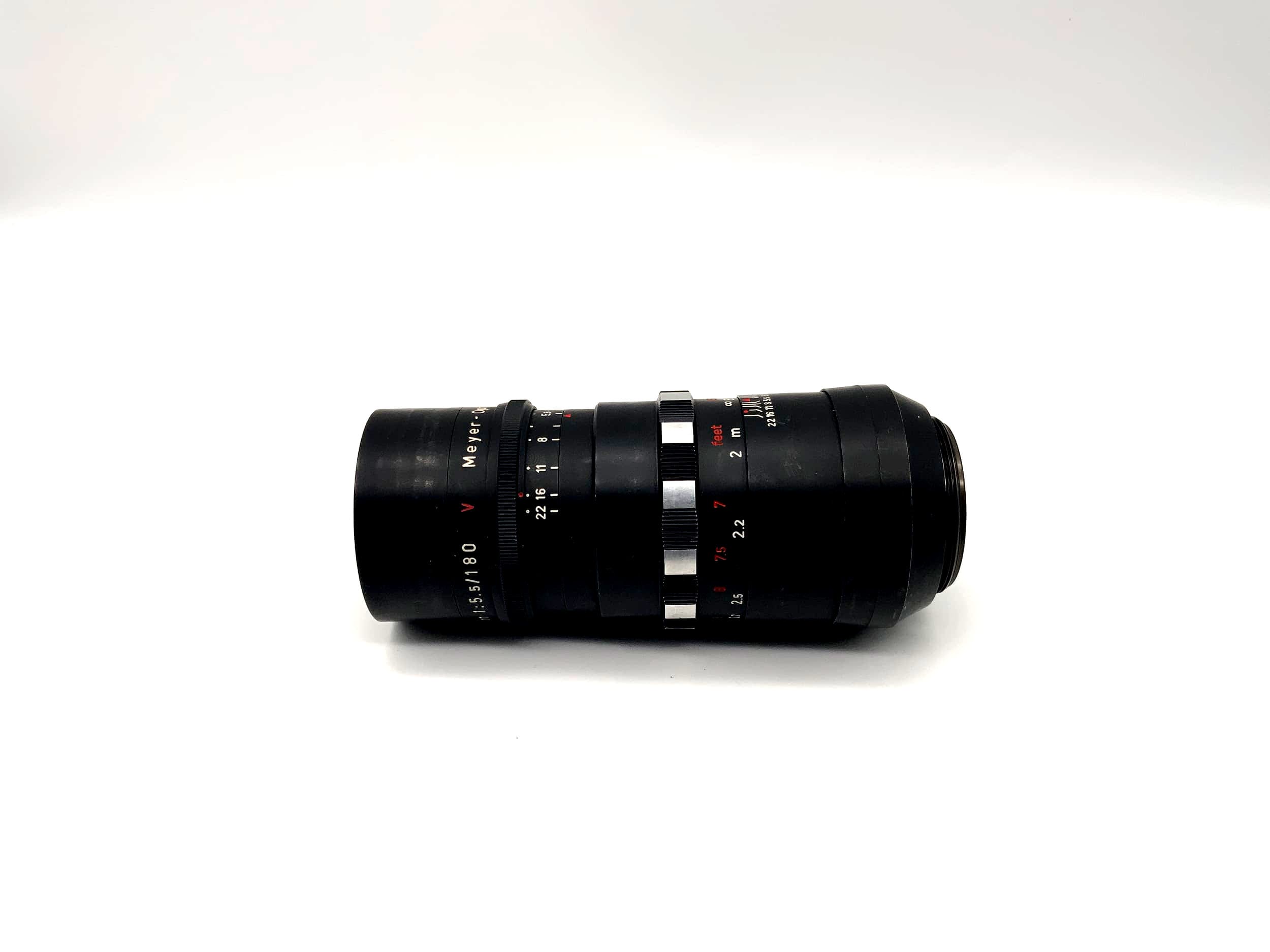 Meyer Optik Görlitz 180mm 1:5.5 Objektiv Telemegor Bokeh red V Camera Lens (M42)