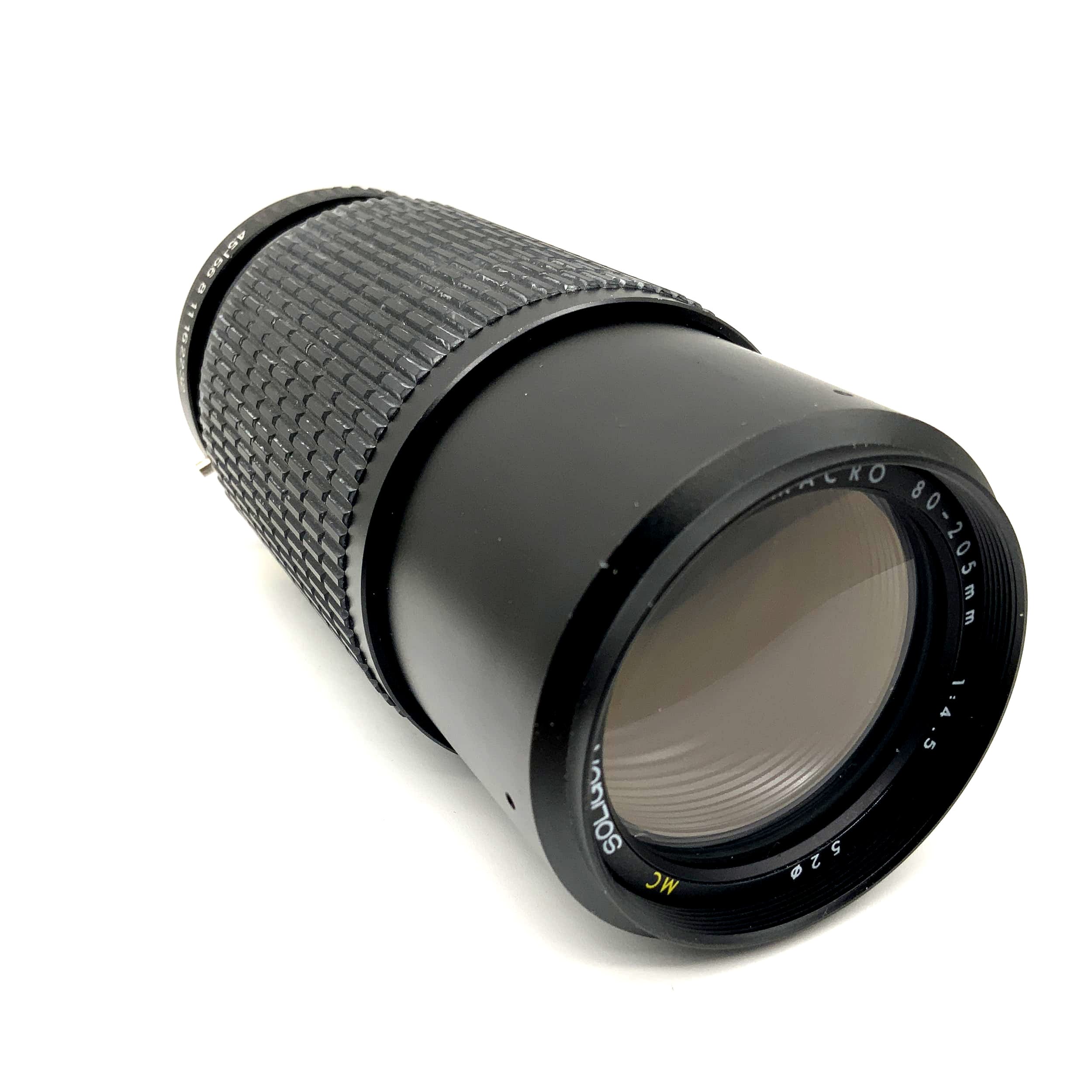 Soligor 80-205mm 1:4.5 Objektiv MC C/D Zoom+Macro Kamera Camera Lens (Mamiya ZE)