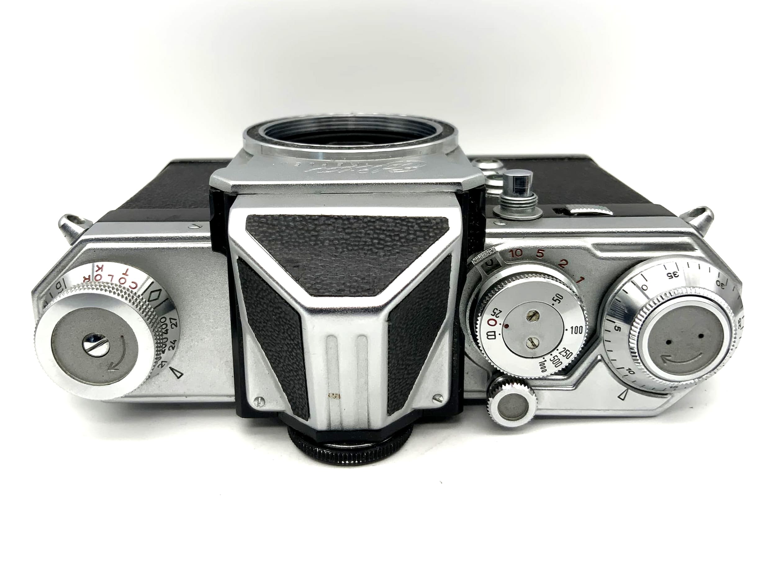 Wirgin Edixa Reflex 35mm Spiegelreflexkamera SLR Prisma Body Gehäuse (M39)