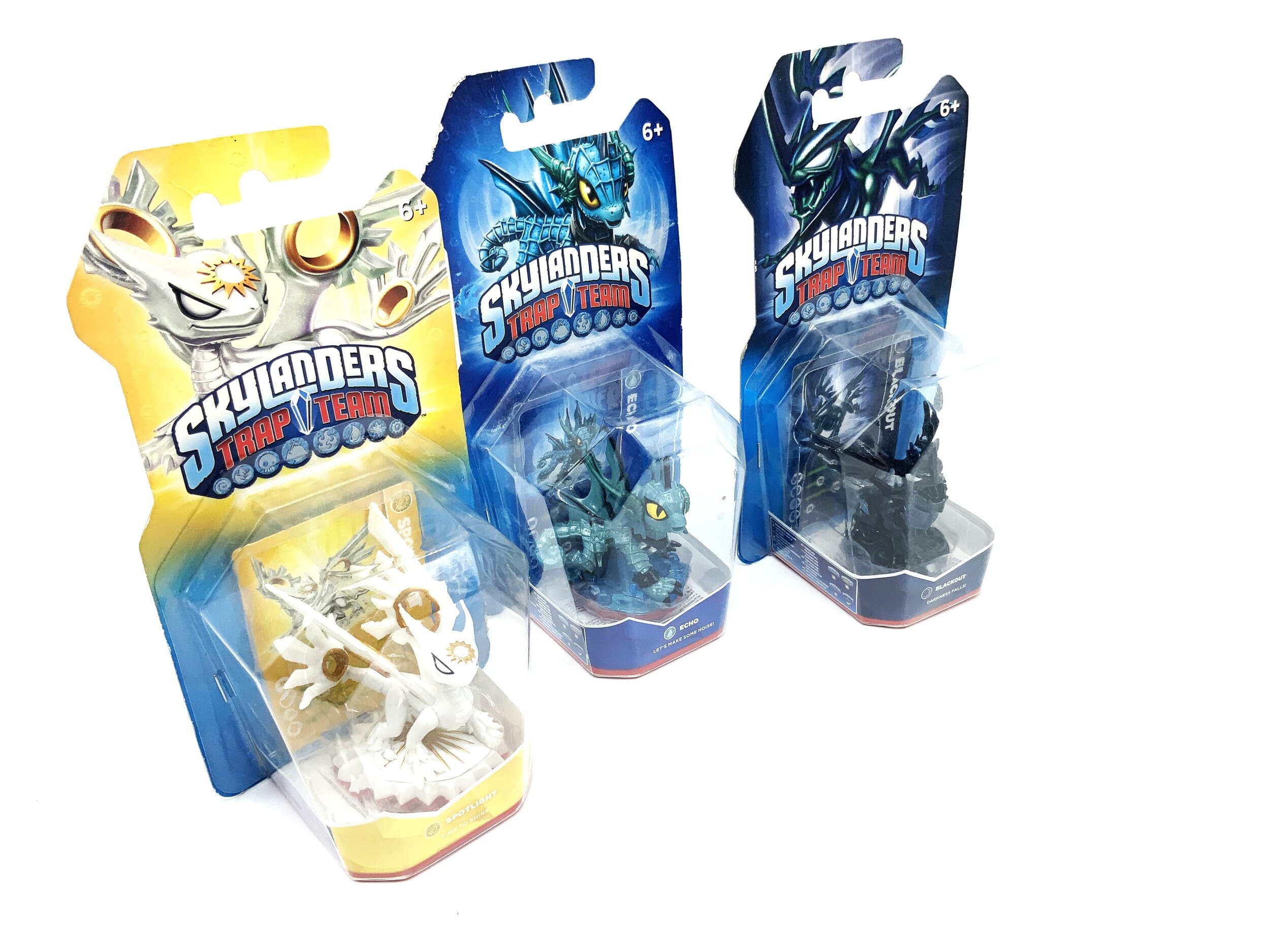 Spotlight Blackout Echo Skylanders Trap Team Figuren Licht Schatten Wasser (OVP)