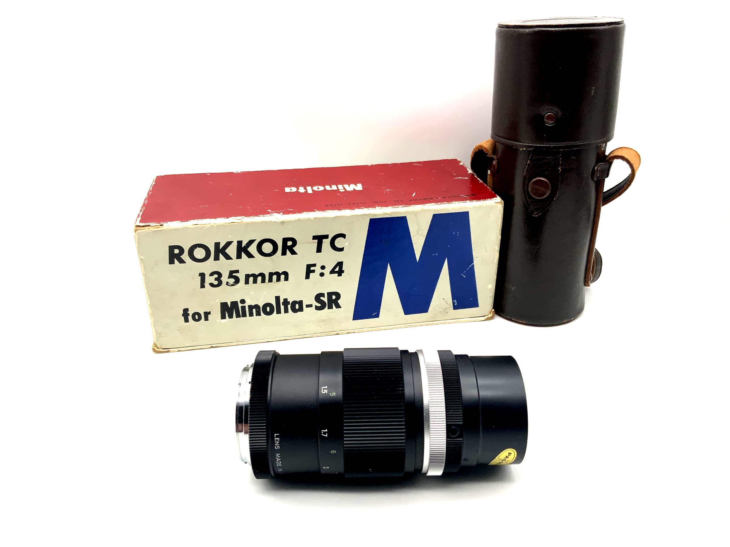 Minolta 135mm 1:4 Objektiv Rokkor TC für Minolta-SR mit OVP Lens (Minolta MD)