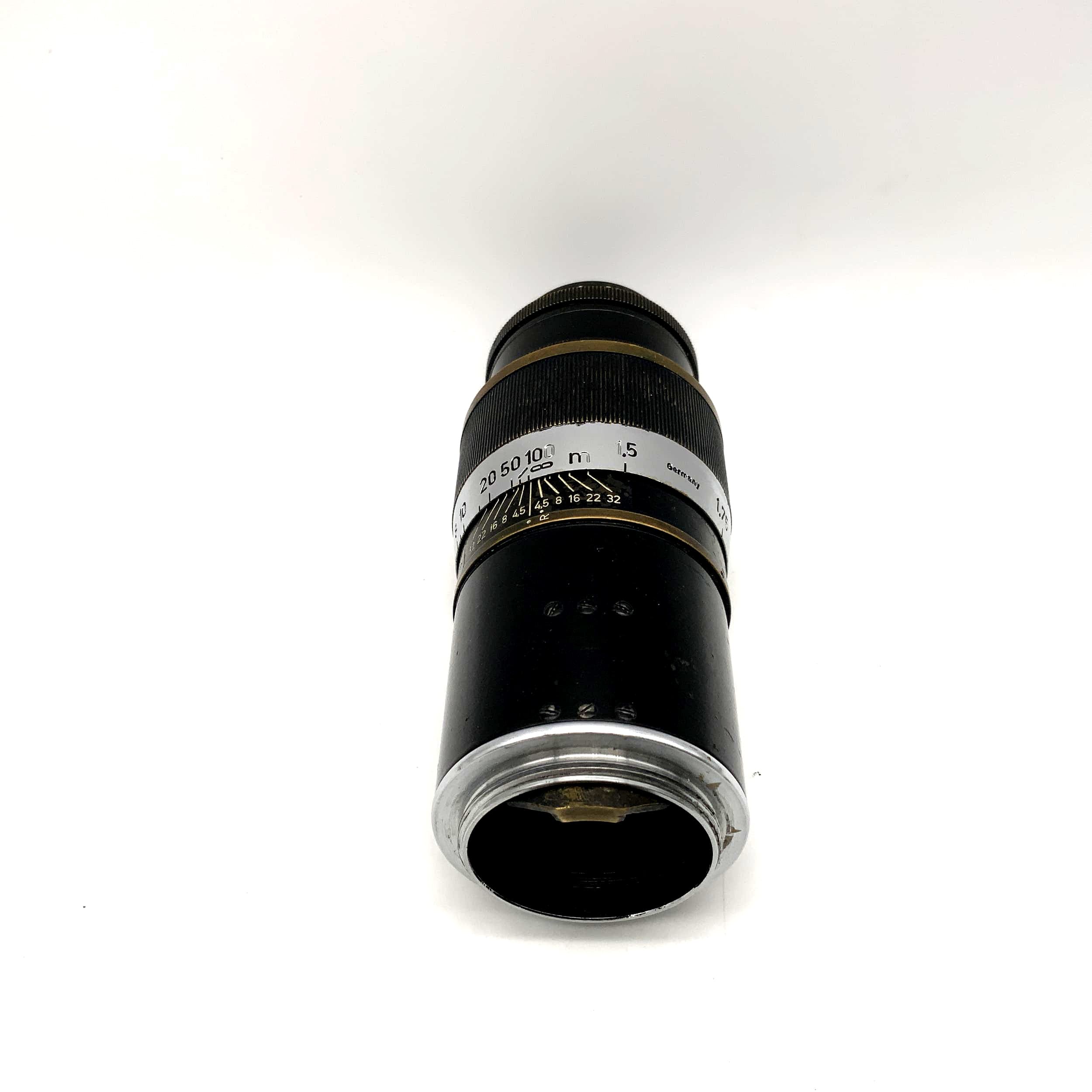 Leitz Wetzlar 13,5cm 1:4.5 Objektiv 135mm Leica Hektor Black paint Lens (M39)