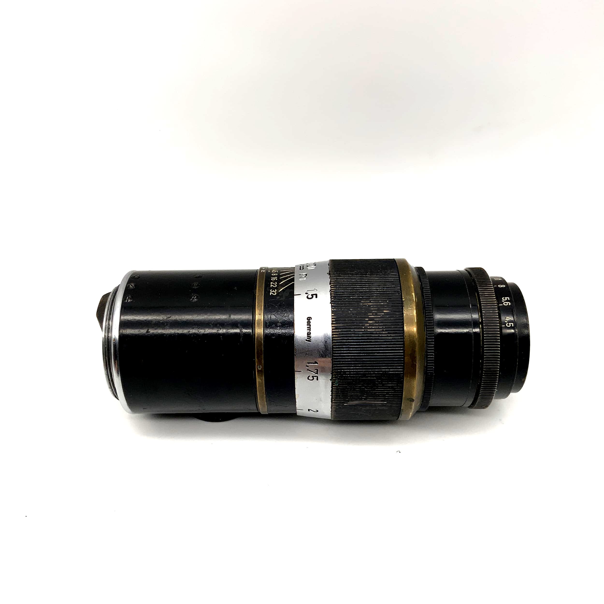 Leitz Wetzlar 13,5cm 1:4.5 Objektiv 135mm Leica Hektor Black paint Lens (M39)