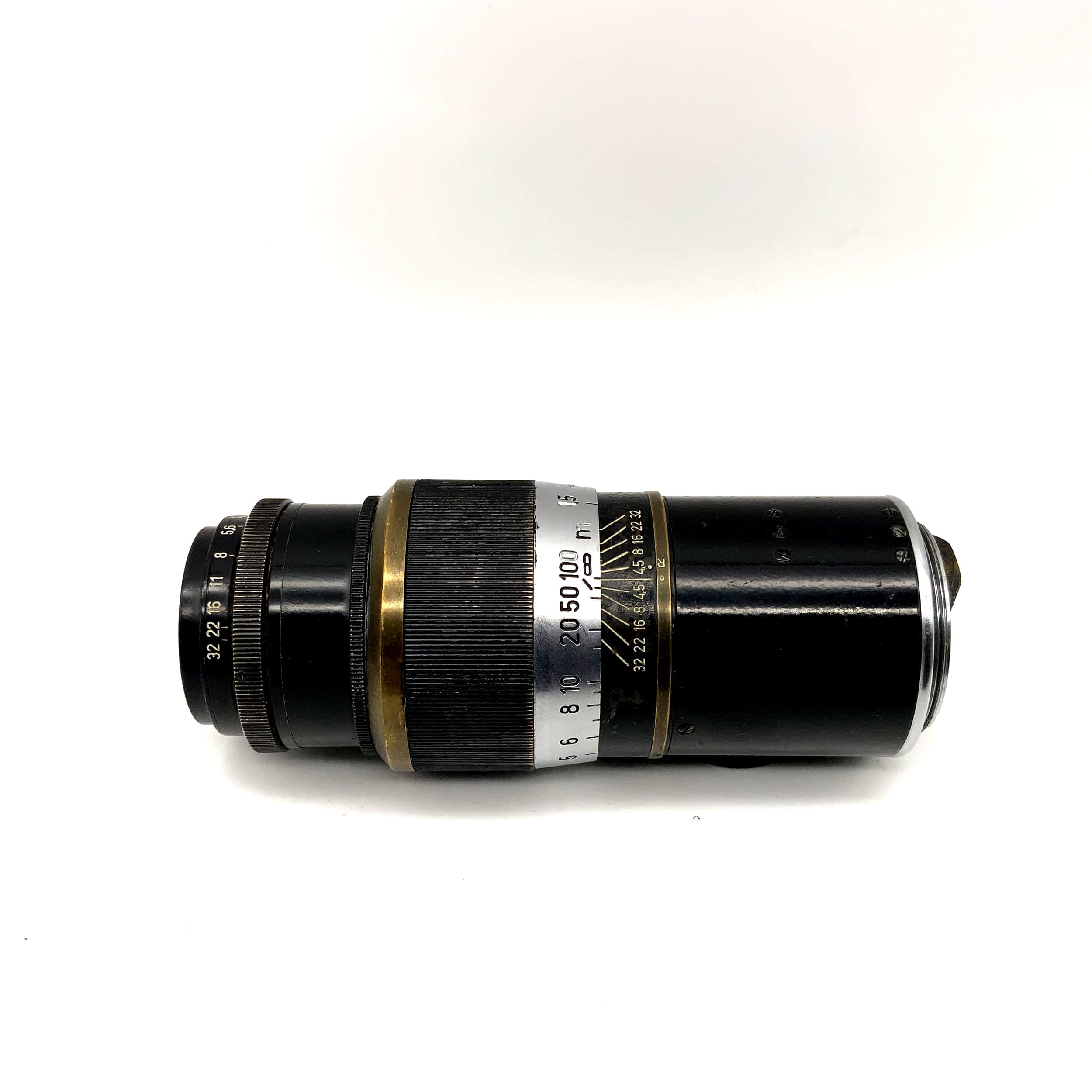 Leitz Wetzlar 13,5cm 1:4.5 Objektiv 135mm Leica Hektor Black paint Lens (M39)