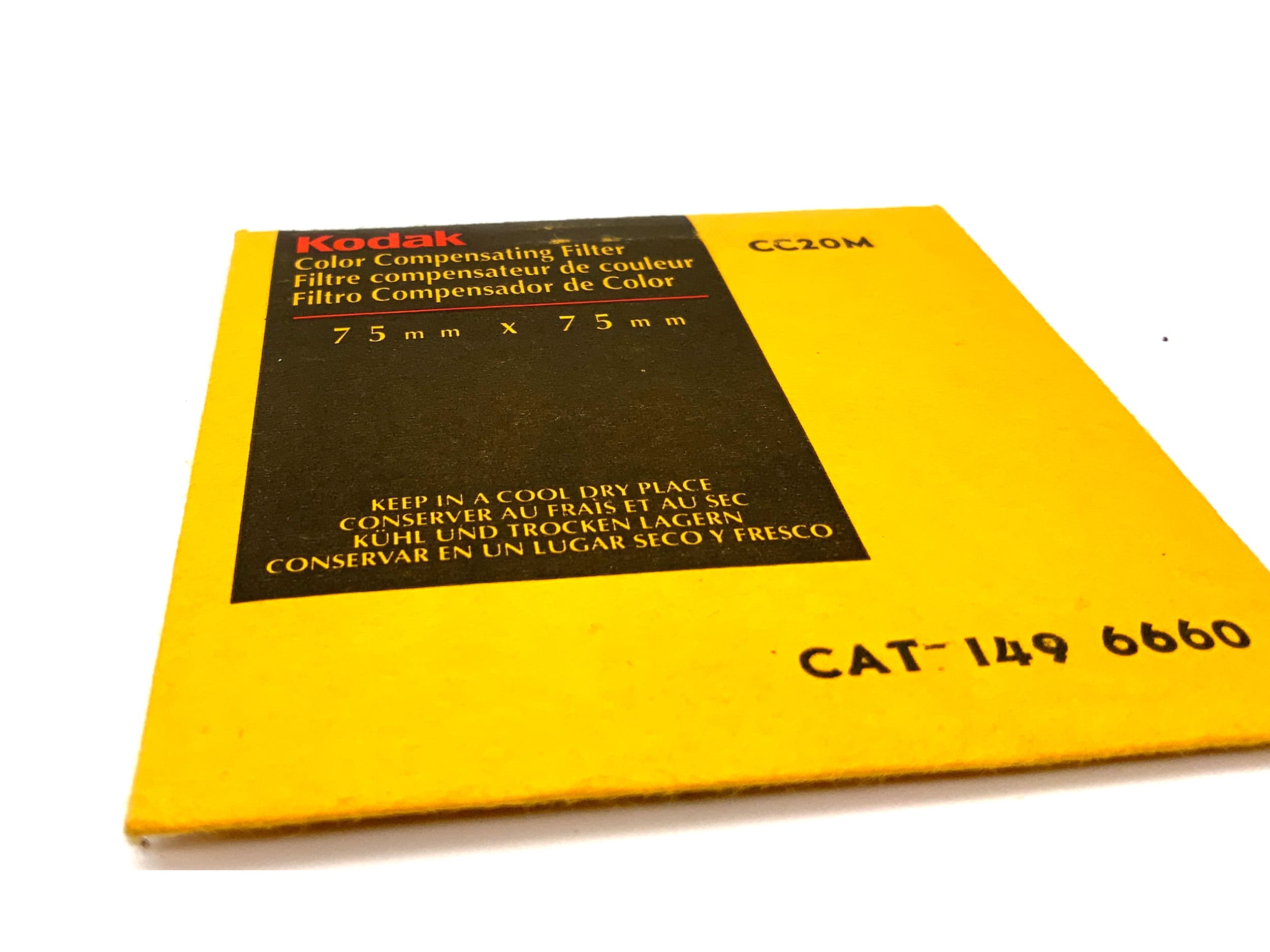 Kodak CC20M Color Compensating Filter   Filter 75mm x 75mm Rechteckig