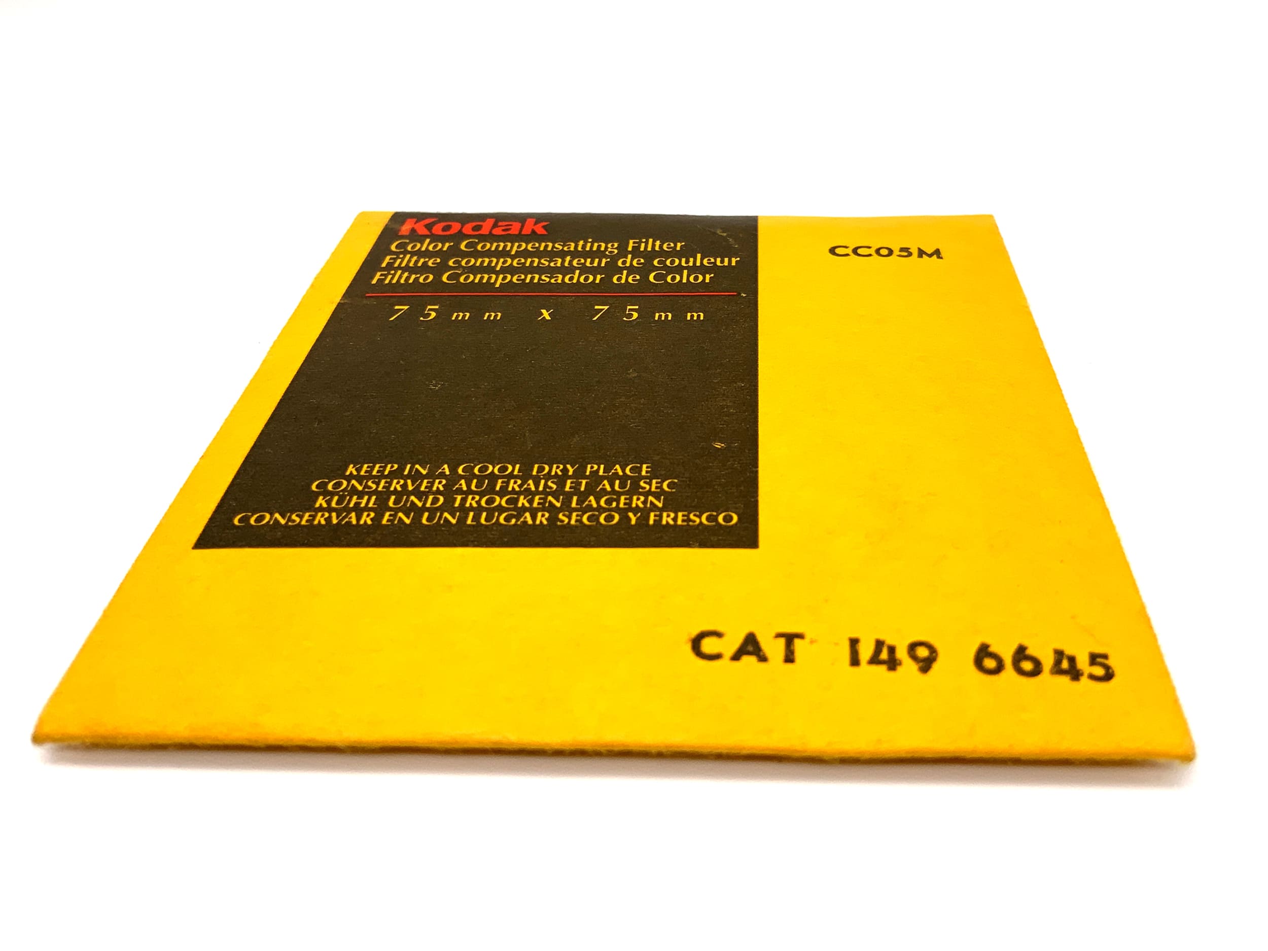 Kodak CC05M Color Compensating Filter   Filter 75mm x 75mm Rechteckig
