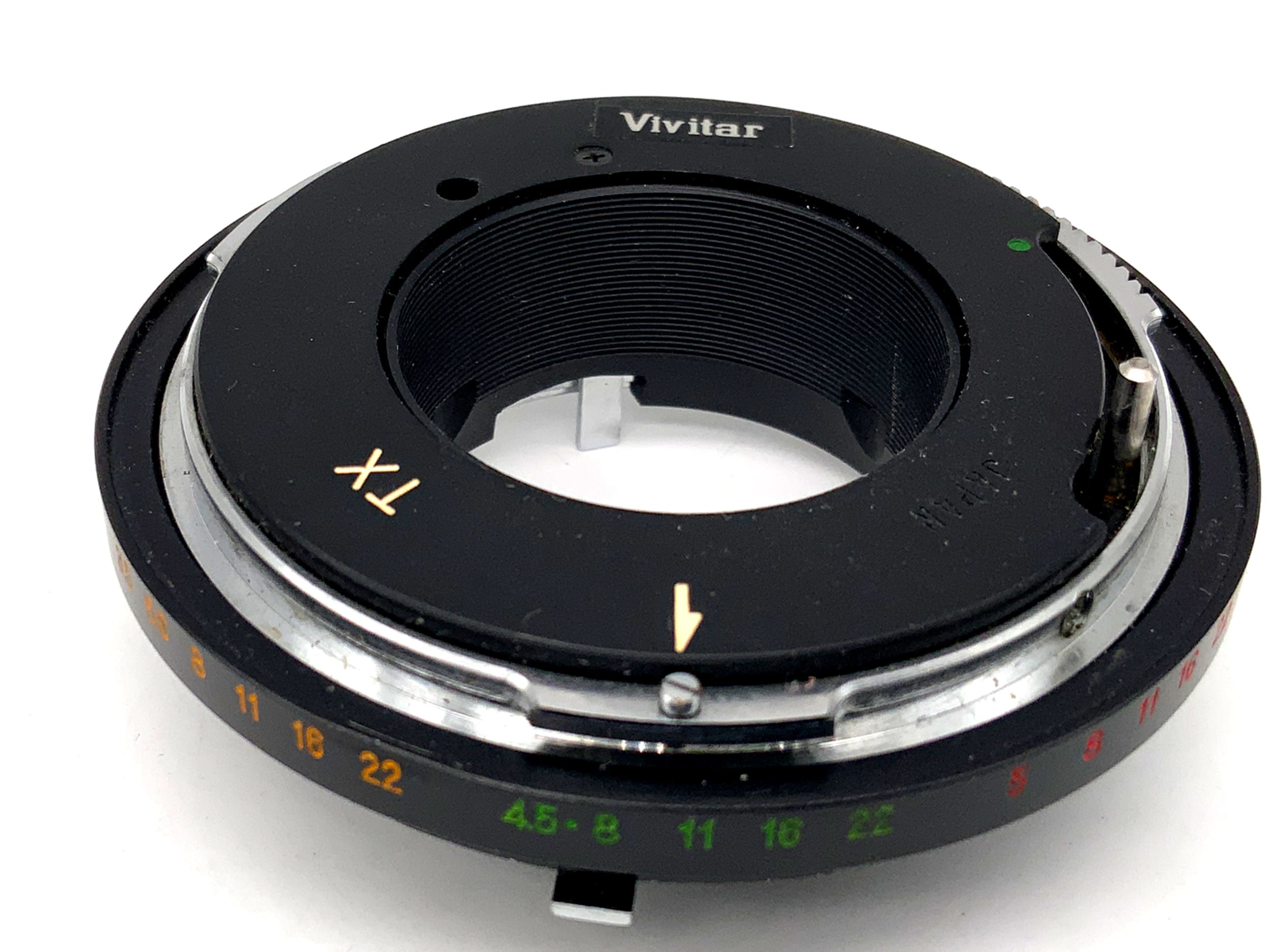 Objektivadapter lens mount converter (Soligor T4/Vivitar TX -> Minolta MD)