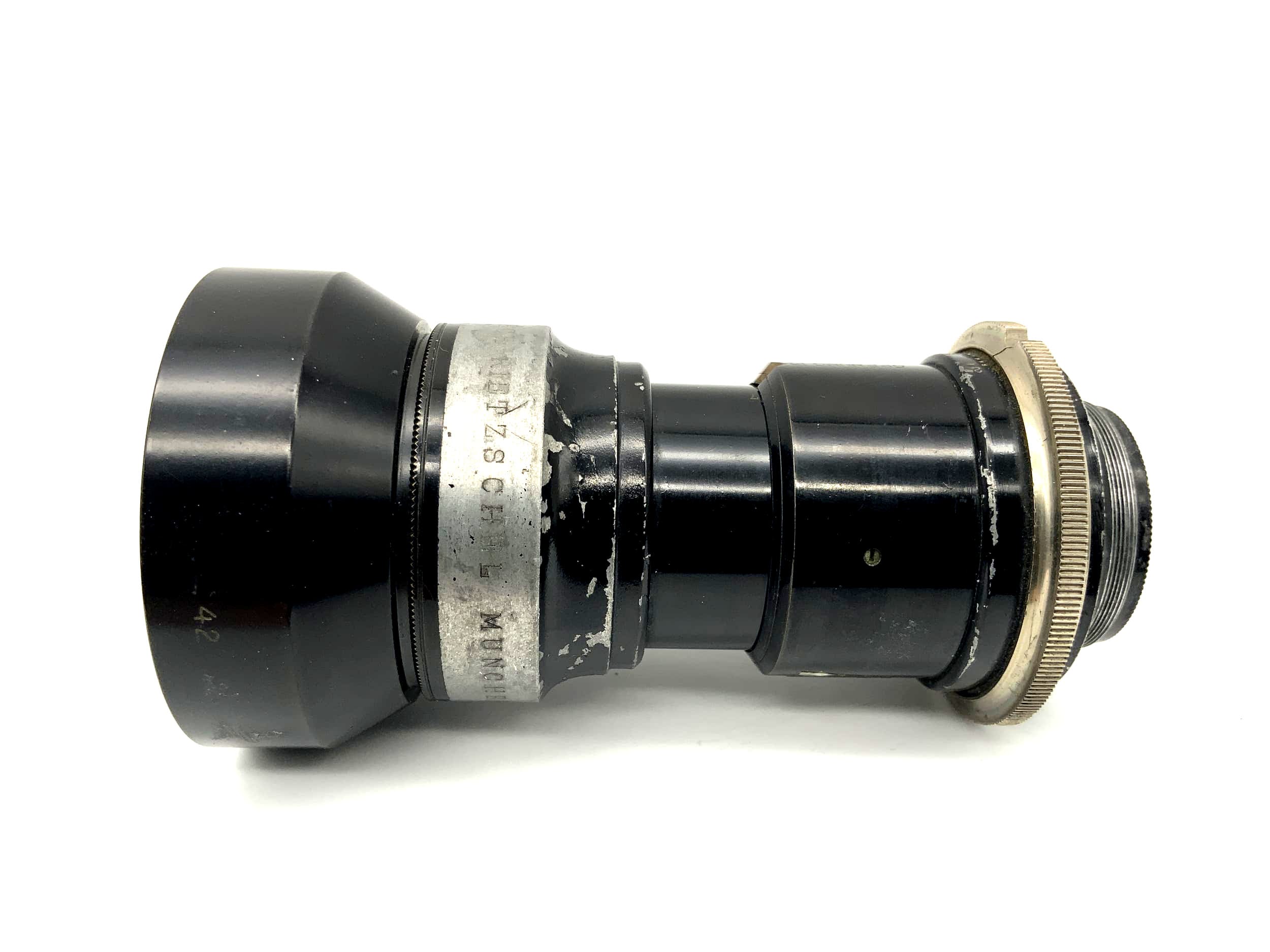 Rietzschel München Teleobjektiv Telinear No.0 Lens (für Plattenkamera 31mm?)