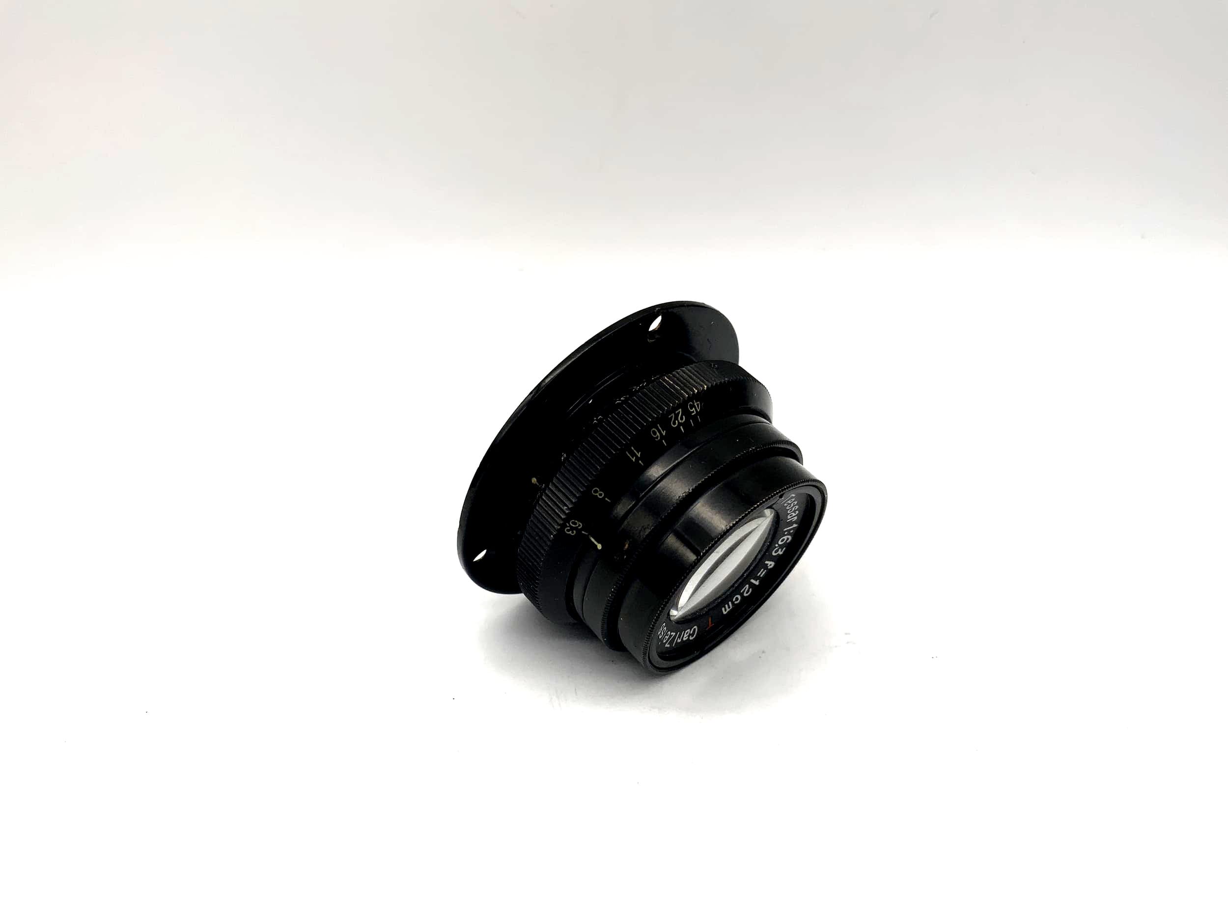 Carl Zeiss 12cm 1:6.3 Objektiv S-Tessar red T 120mm Lens für Plattenkamera 33mm?