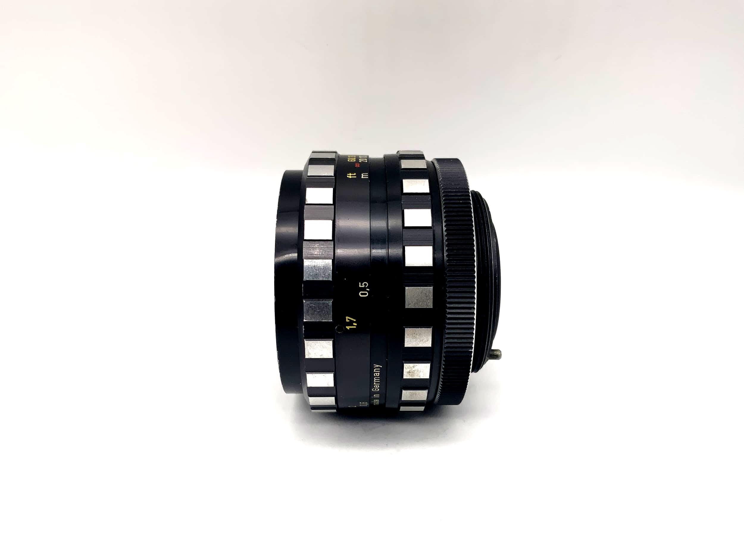 A.Schacht Ulm 50mm 1:2.8 Objektiv Travenar R Zebra Kamera Camera Lens (M42)