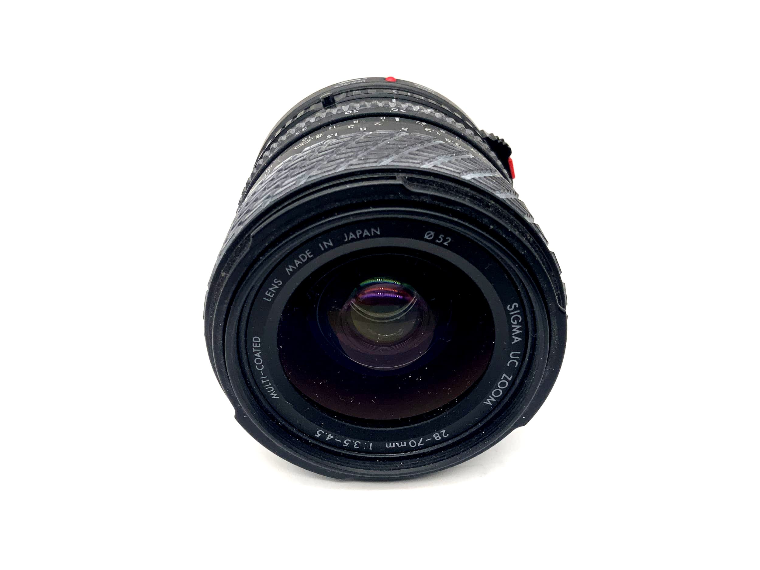 Sigma 28-70mm 1:3.5-4.5 Objektiv UC Zoom Multi-Coated Camera Lens (Canon FD)