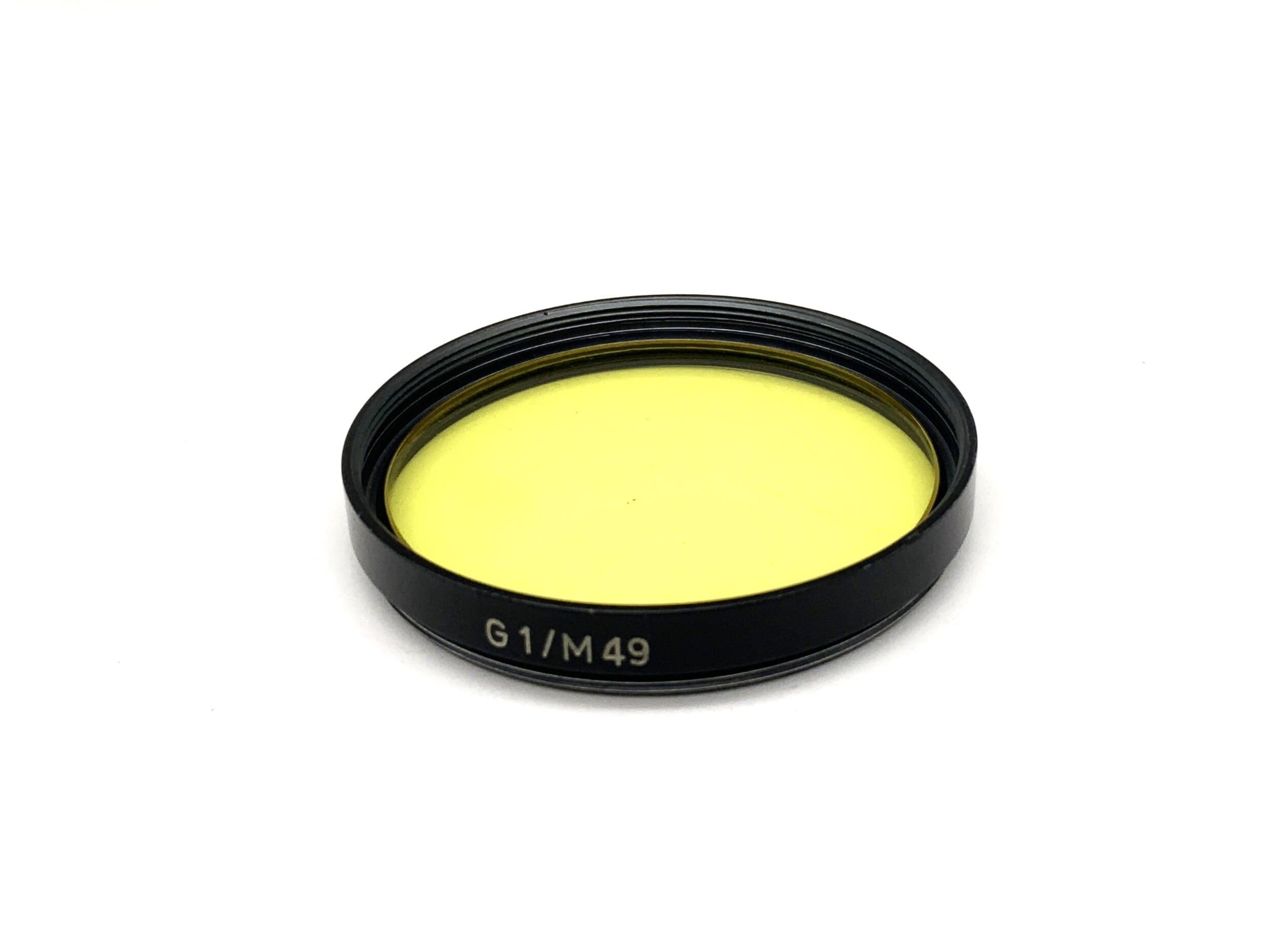 Carl Zeiss Jena Farbfilter G1/M49 Gelb-Grün Yellow-Green Filter 49mm Kreisförmig