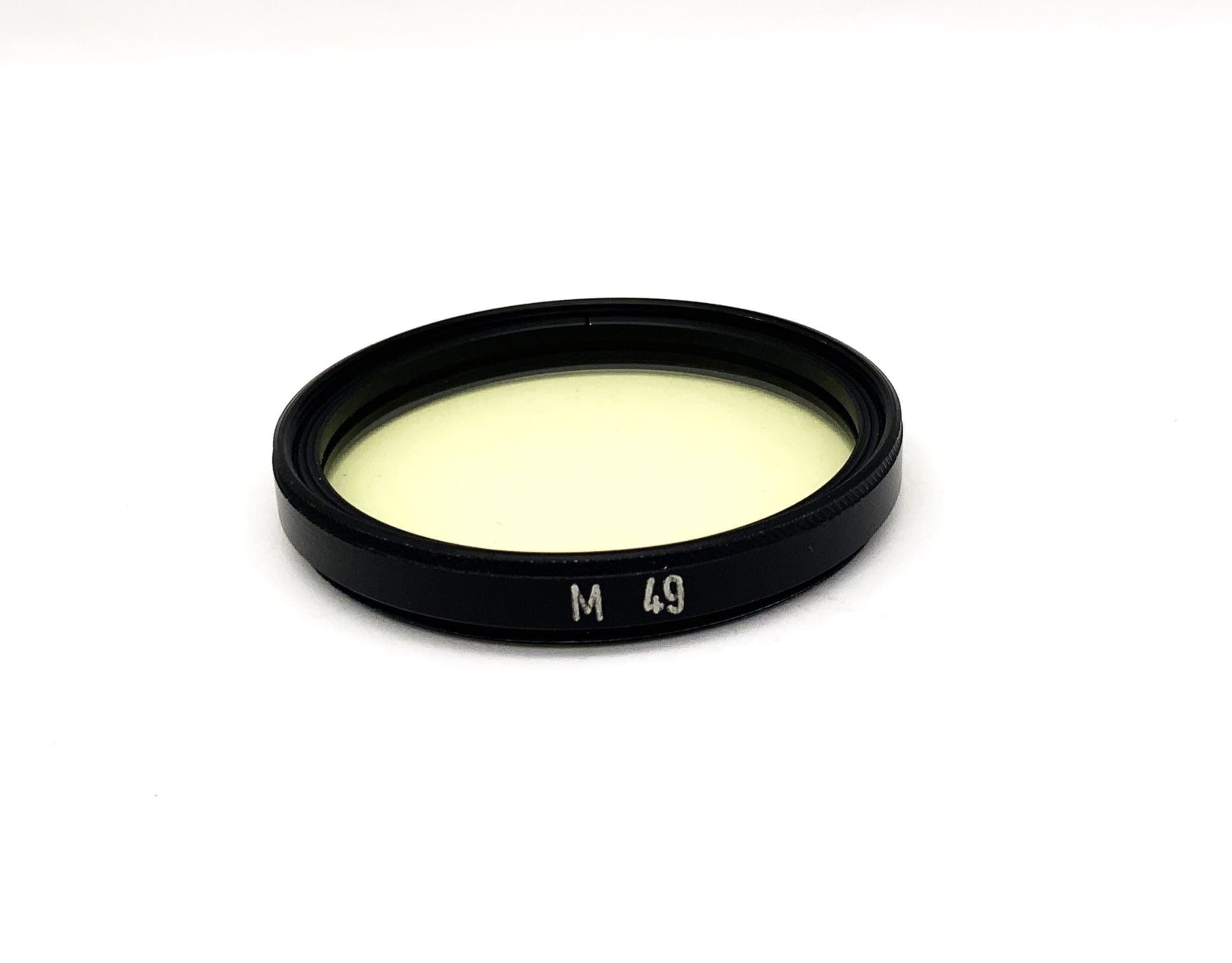 Carl Zeiss Farbfilter M49 Gelb-Grün Yellow-Green Filter 49mm Kreisförmig