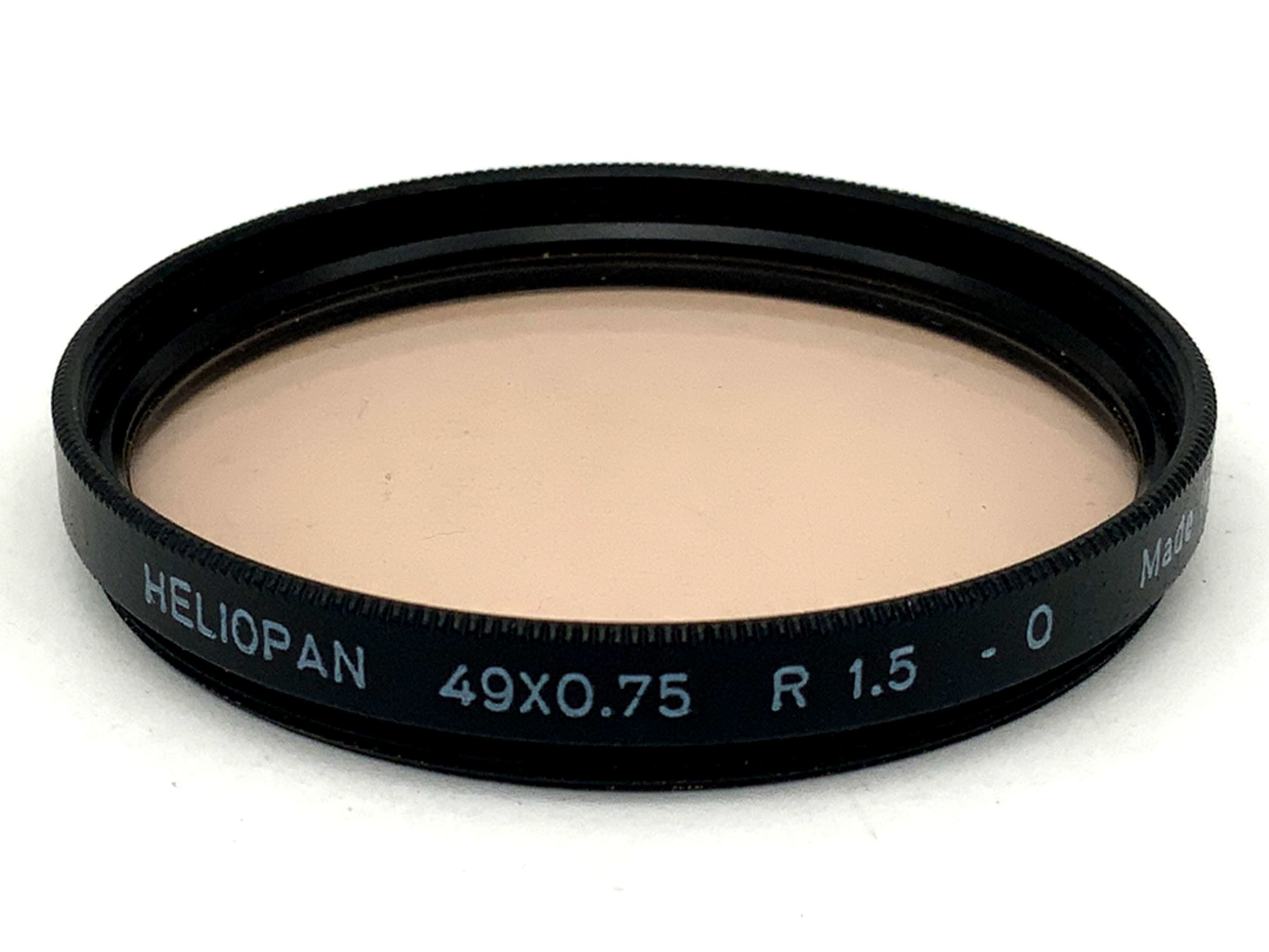 Heliopan Korrekturfilter 49x0,75 R1.5 -0 Filter 49mm Kreisförmig Filtergewinde