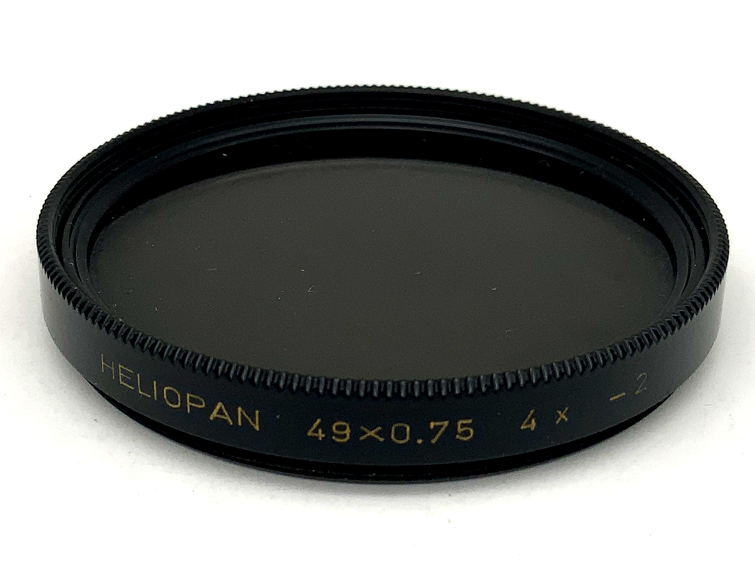Heliopan Farbfilter 49x0,75 4x -2 Grau Grey Filter 49mm Kreisförmig