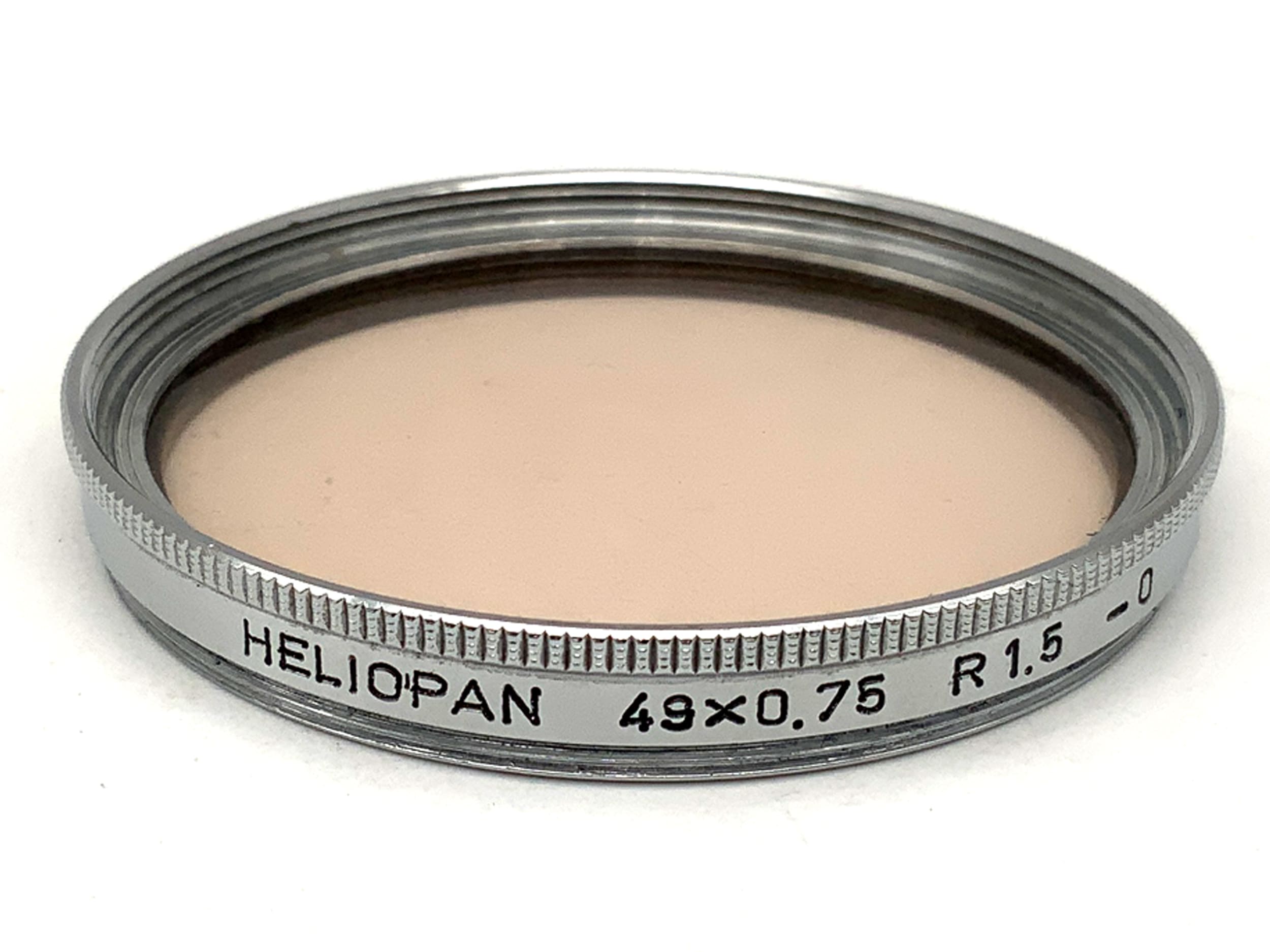 Heliopan Korrekturfilter 49x0,75 R1.5 -0 Filter 49mm Kreisförmig Filtergewinde