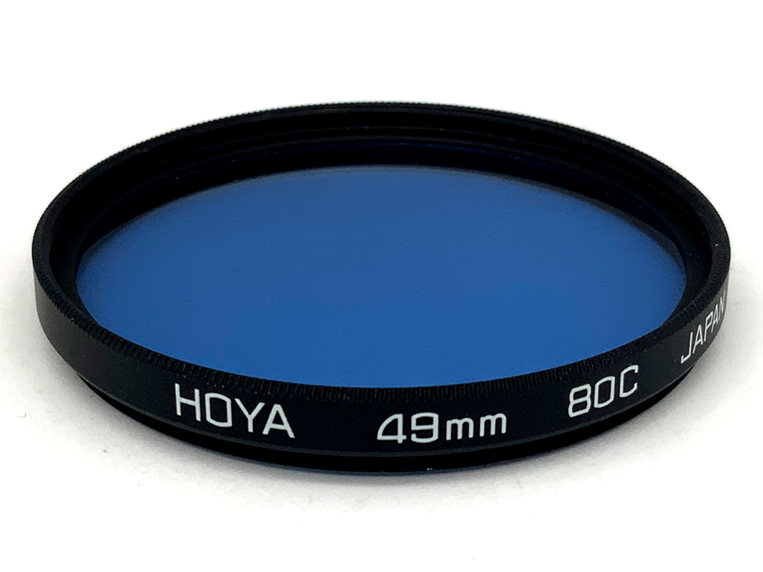 Hoya Farbfilter 80C Blau Blue Filter 49mm Kreisförmig Filtergewinde