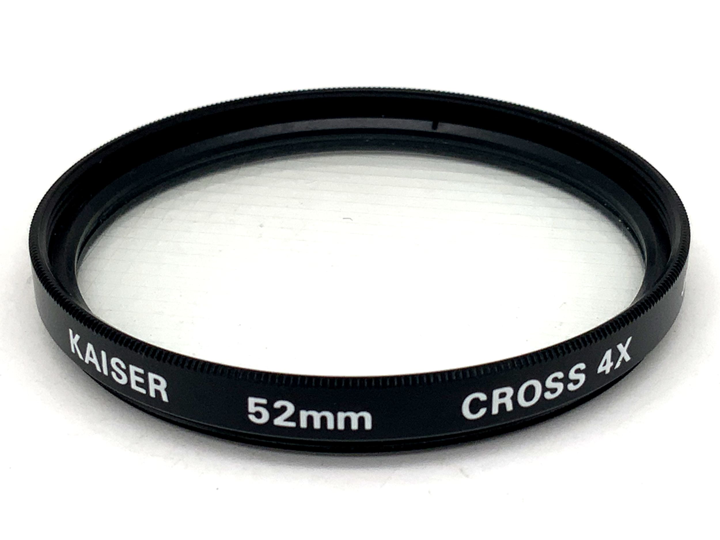 Kaiser Gitterfilter Cross 4x Filter 52mm Kreisförmig Filtergewinde