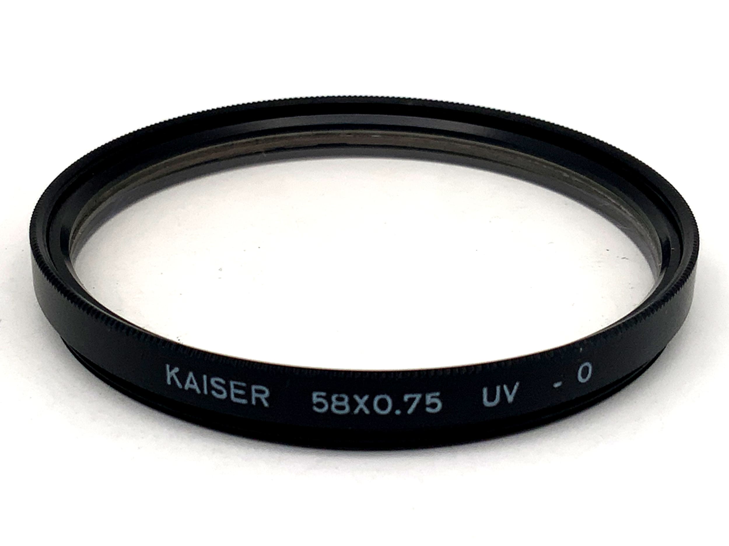 Kaiser UV 58x0,75 UV -0 Filter 58mm Kreisförmig Filtergewinde