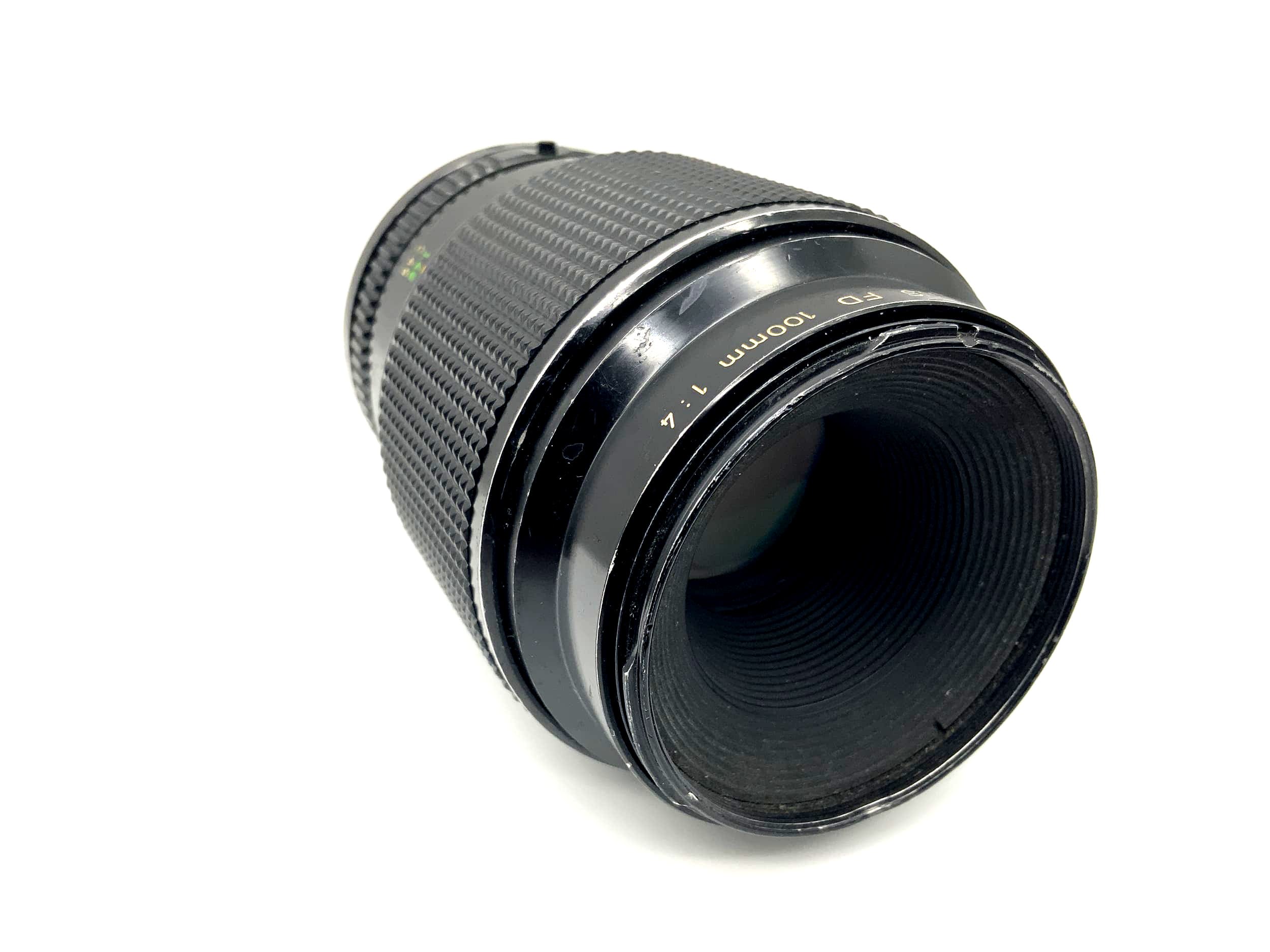 Canon 100mm 1:4 Objektiv Macro Lens FD Kamera Camera Lens (Canon FD) Text lesen