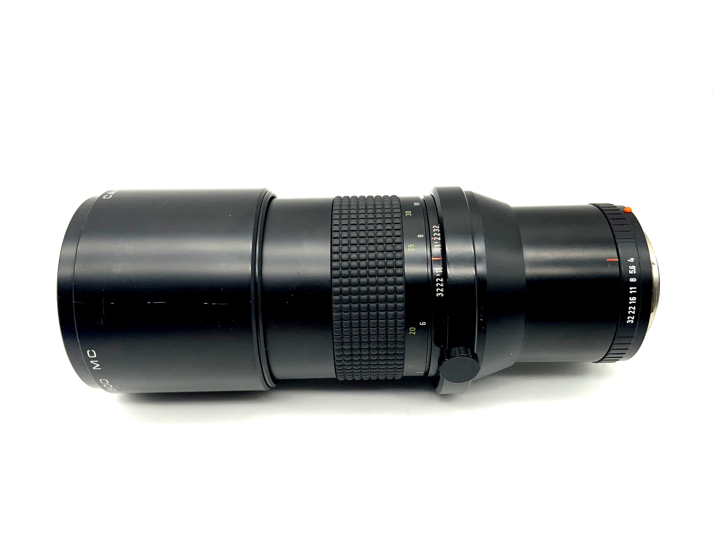 Carl Zeiss 300mm 1:4 Objektiv MC Prakticar Camera Lens (Praktica B) Text lesen