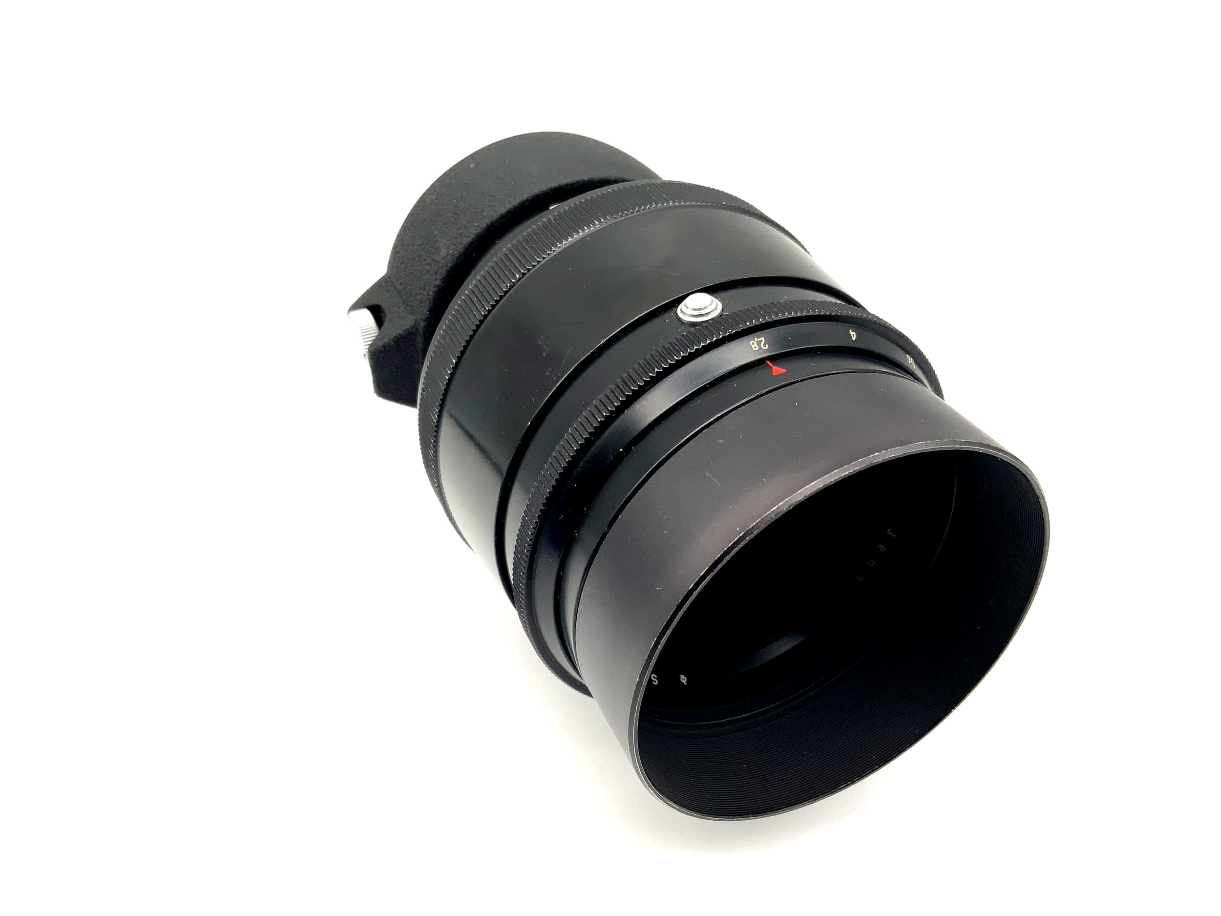 Carl Zeiss 180mm 1:2.8 Objektiv Sonnar aus Jena Lens (Praktina) Text lesen