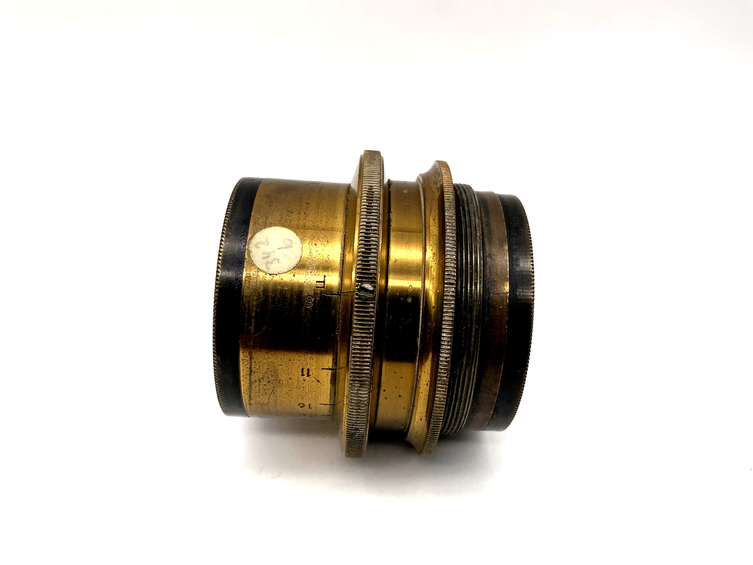 Huth Dresden 1:8 Objektiv Extra Rapid Aplamat No.3 Brass Lens (44mm Gewinde)