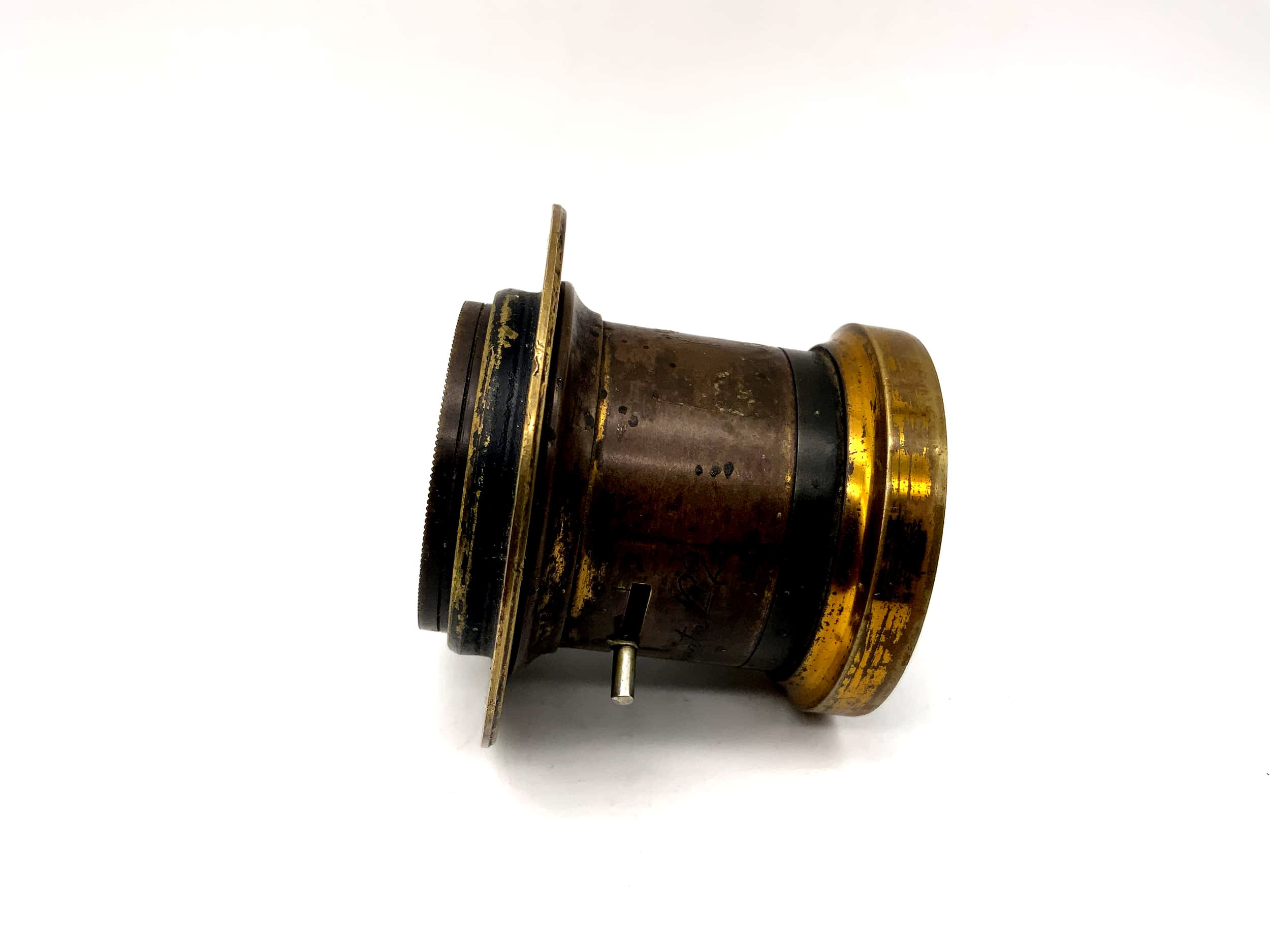 Objektiv Rapid Aplanat No.2 Messingobjektiv Brass Kamera Lens (36mm Gewinde)