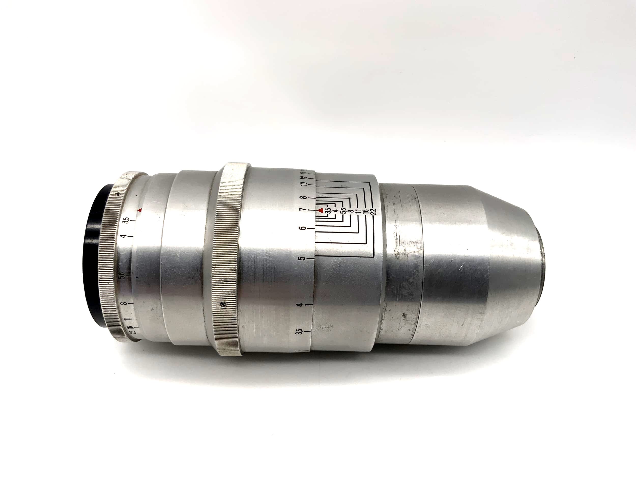 Carl Zeiss 16,5cm 1:3.5 Objektiv Tessar red T Lens (M39 Primaflex) !Nebel!