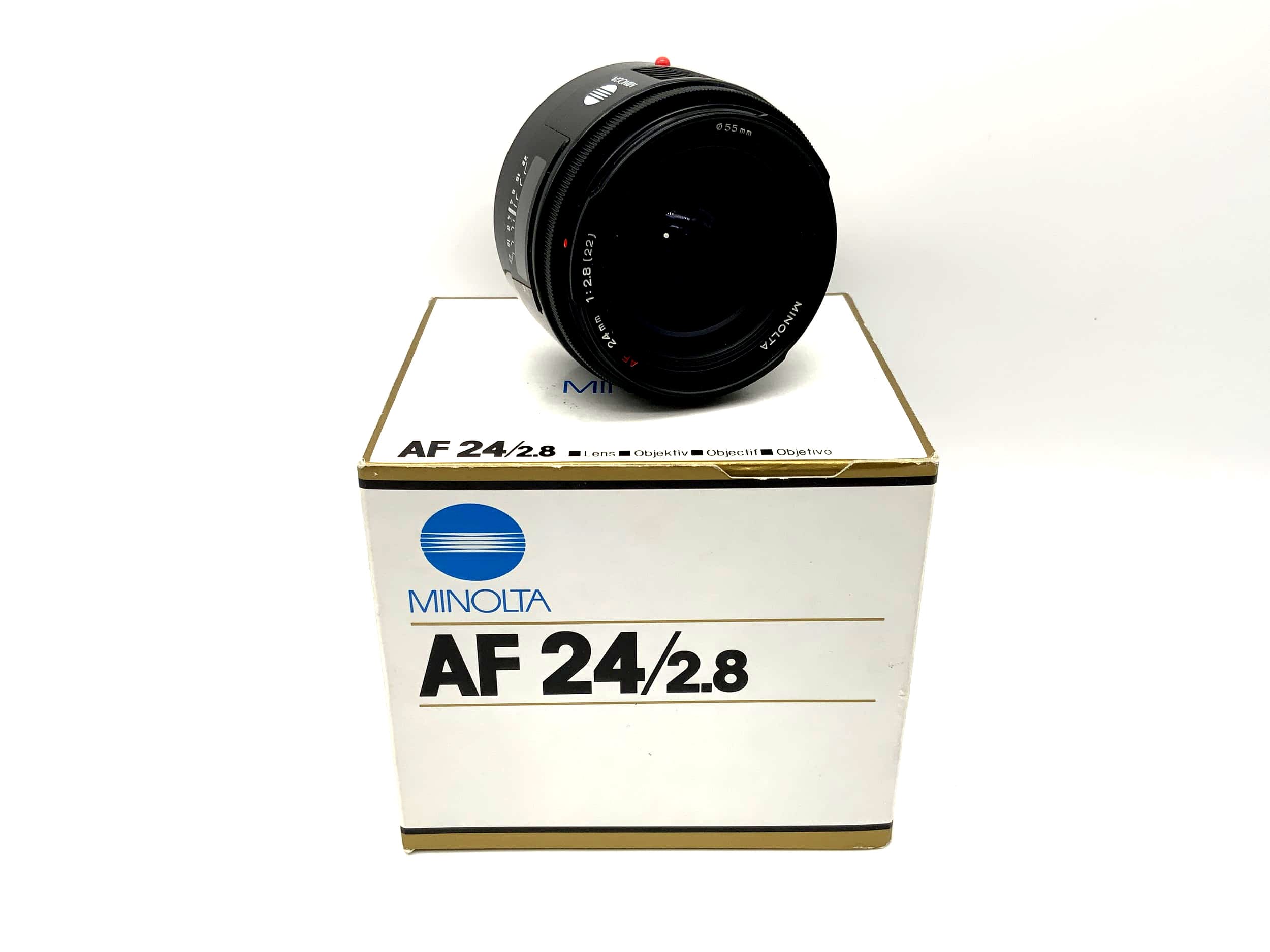 Minolta 24mm 1:2.8 Objektiv AF Lens mit OVP Camera Lens (Minolta AF/Sony A)