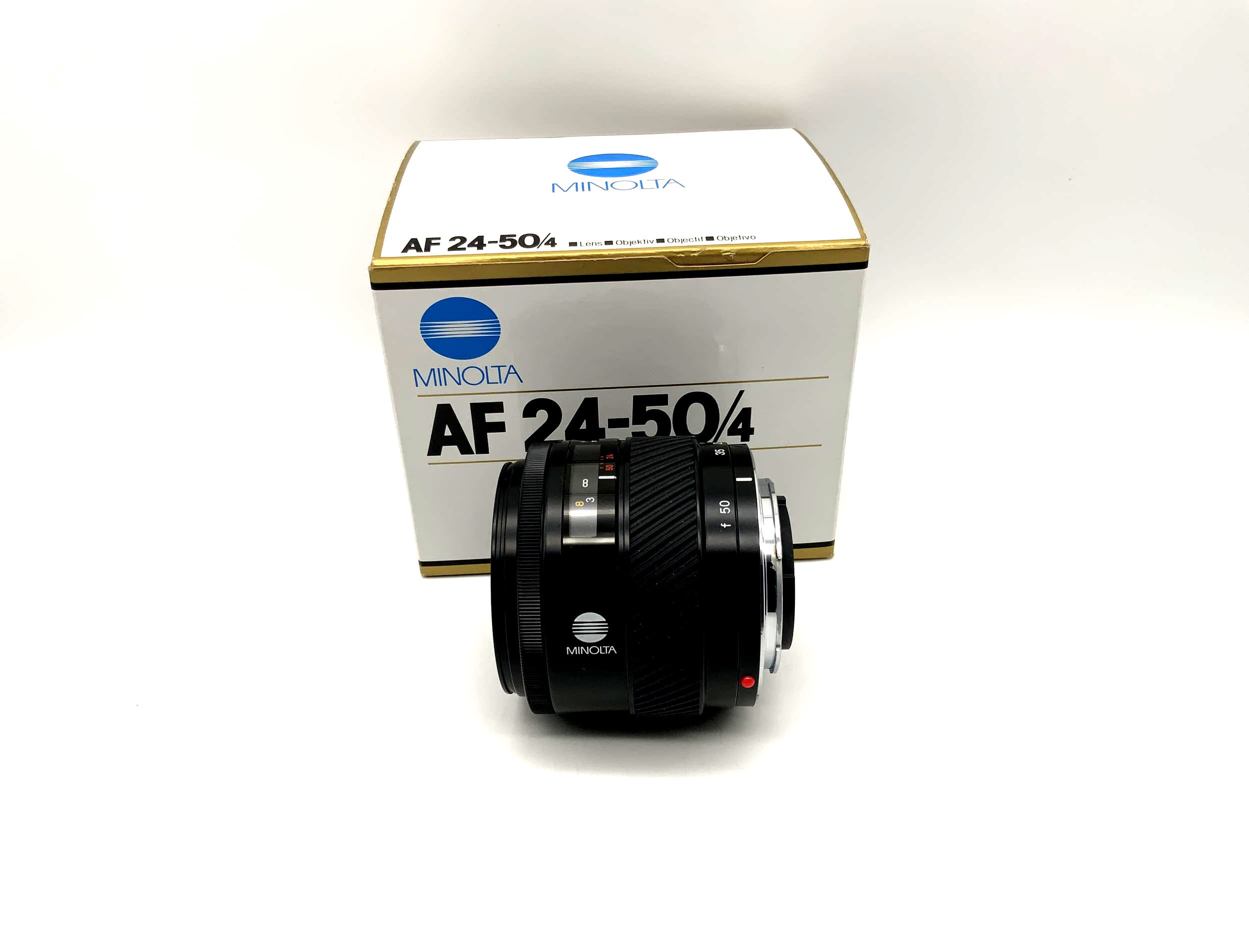 Minolta 24-50mm 1:4 Objektiv AF Lens mit OVP Camera Lens (Minolta AF/Sony A)