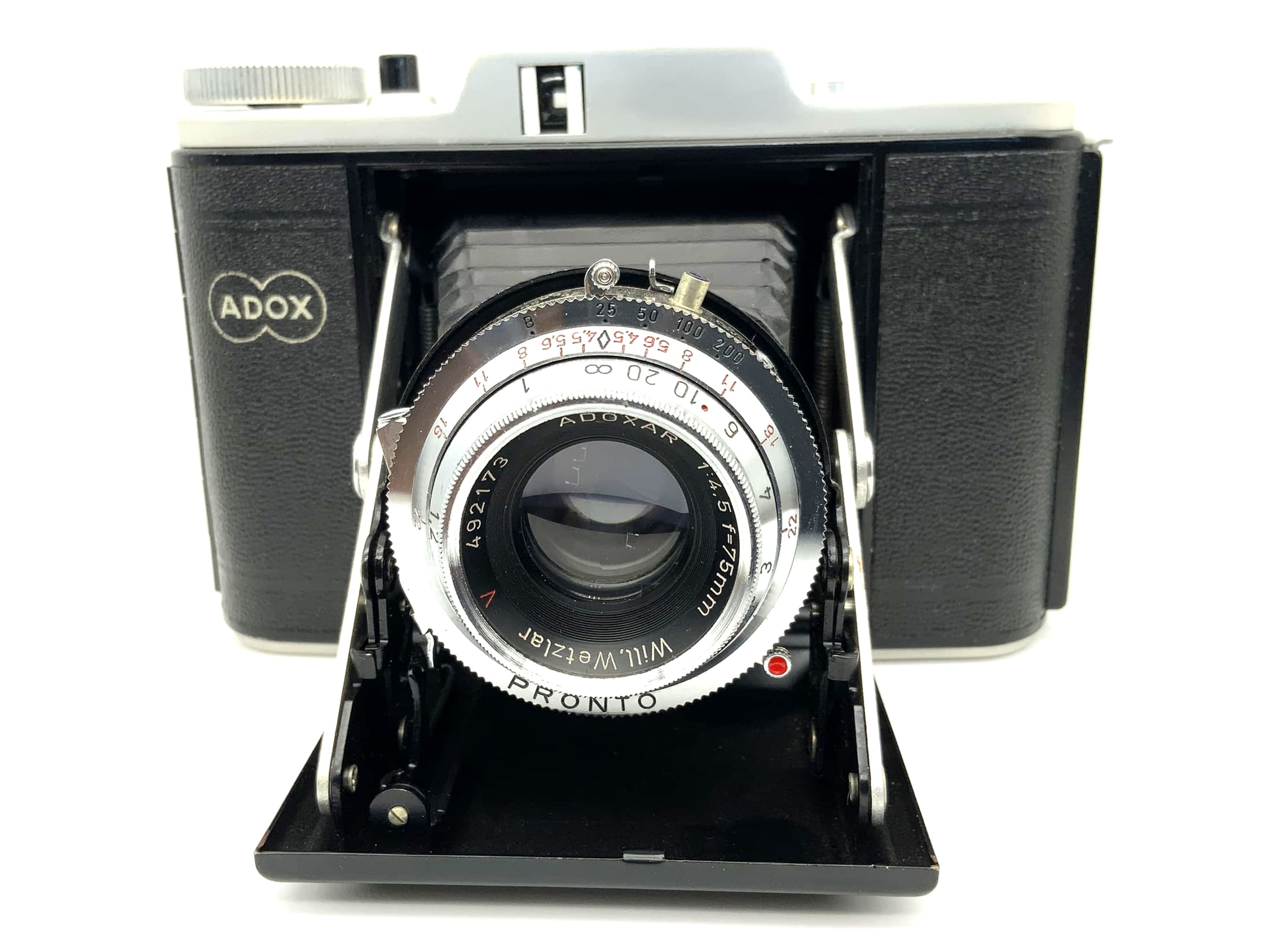 Adox Golf Klappkamera mit Adoxar 1:4.5 75mm red V Pronto