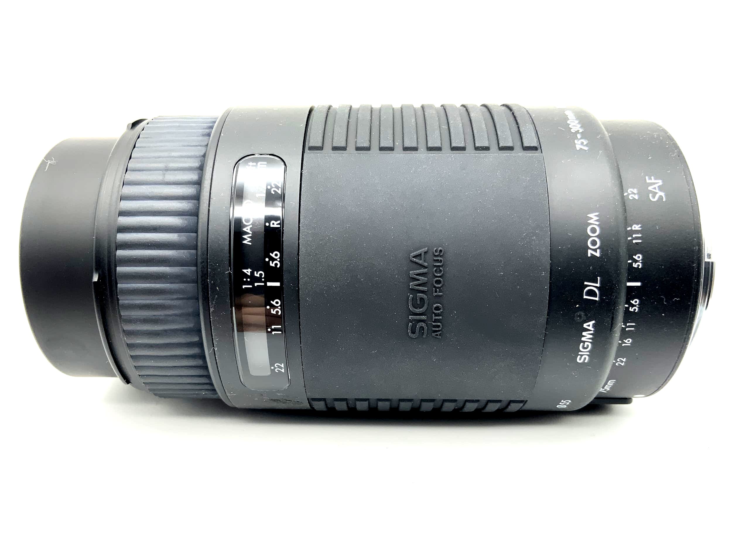 Sigma 75-300mm 1:4-5.6 Objektiv DL Zoom AF Multi-Coated SAF Lens (Canon EF)