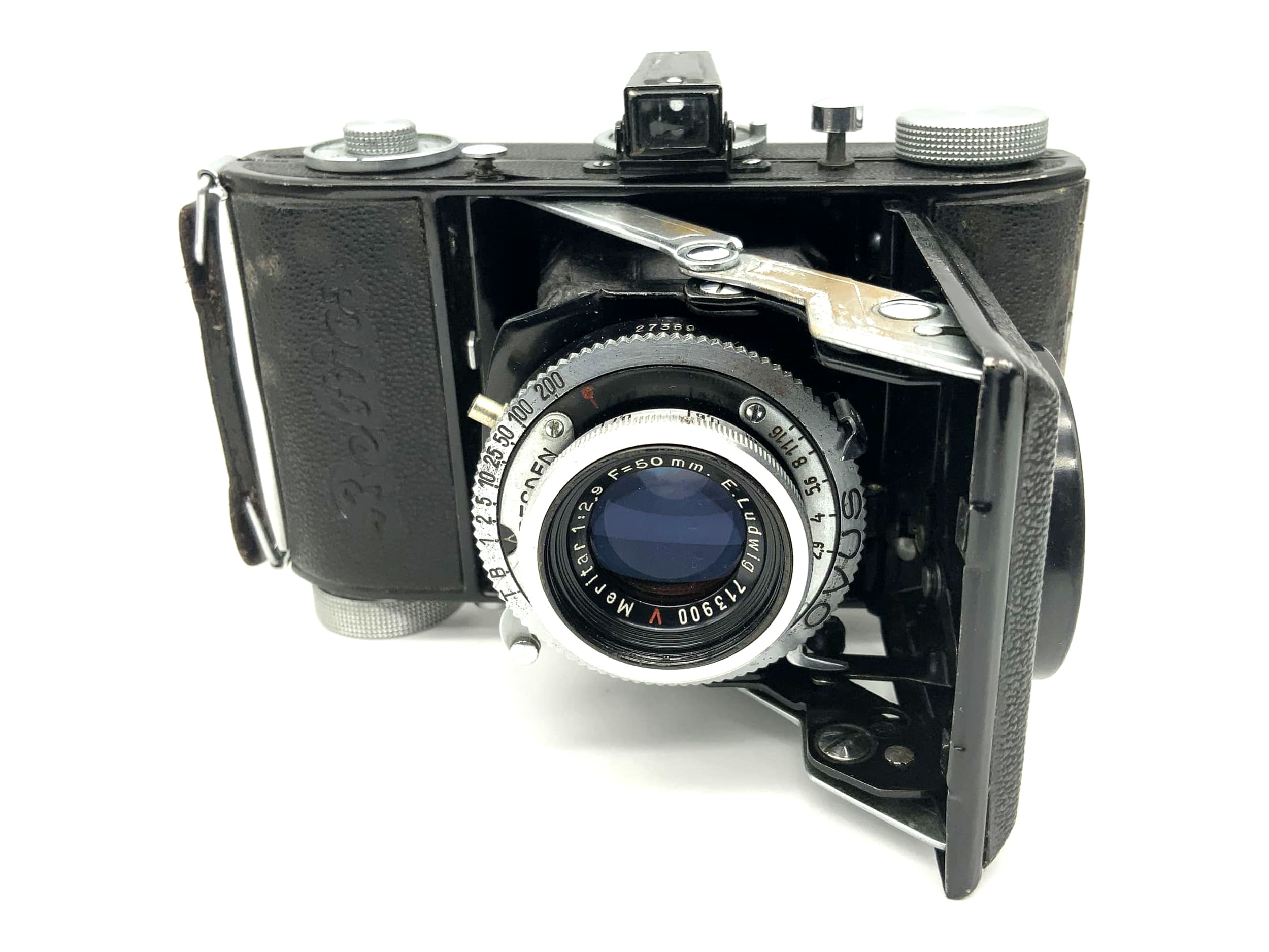 Balda Beltica Klappkamera mit Meritar 1:2.9 50mm red V Ovus E.Ludwig